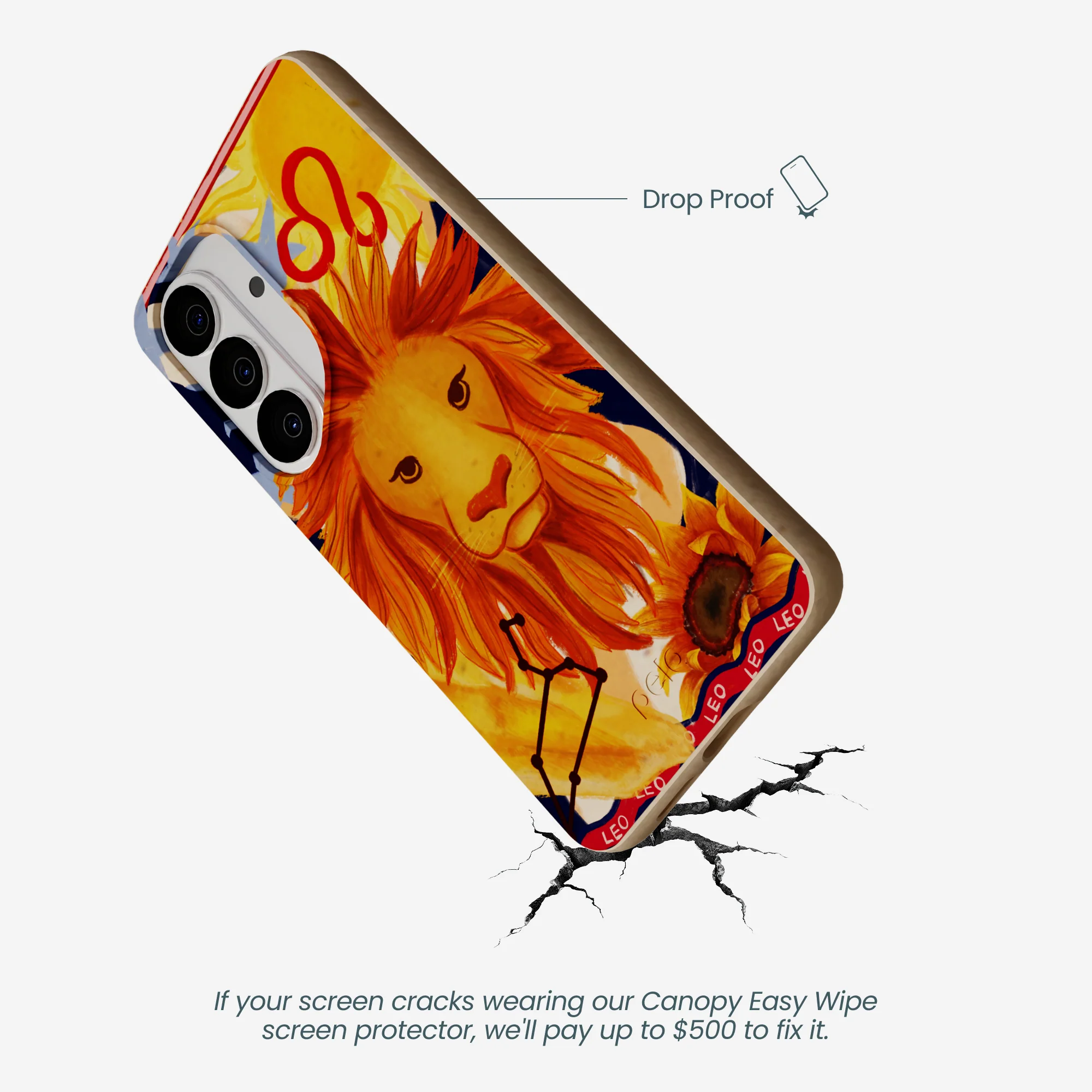 Seashell Leo Lion Samsung Galaxy S26 Case - Image 4