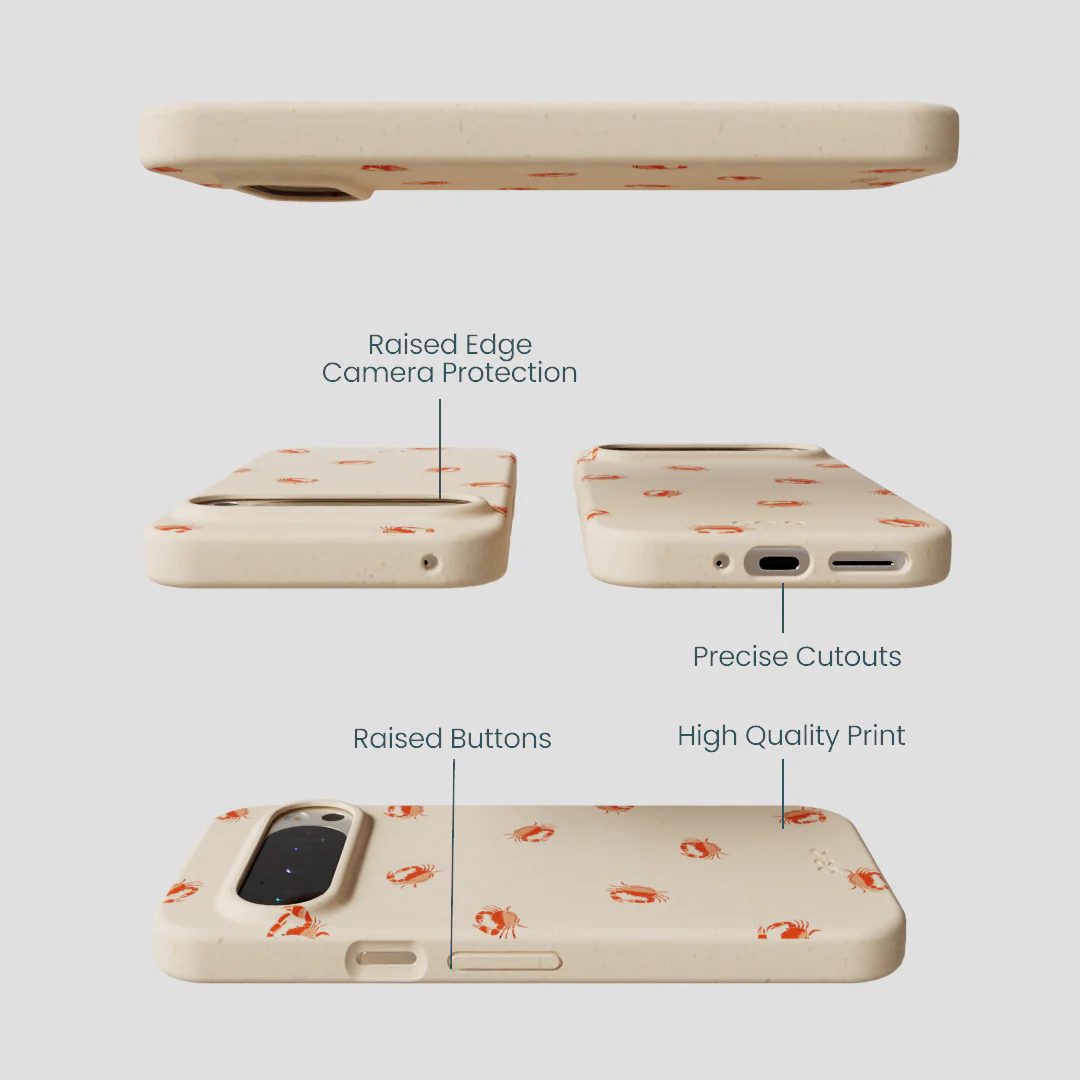 Seashell Lil Crabby Google Pixel 9/9 Pro Case - Image 3