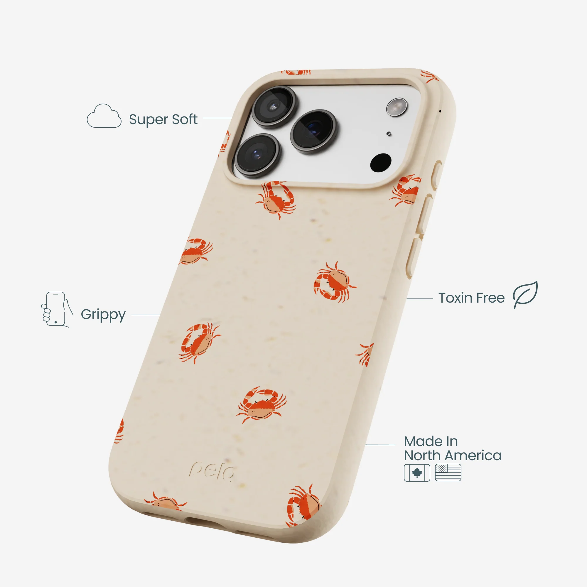 Seashell Lil Crabby iPhone 17 Pro Case - Image 4