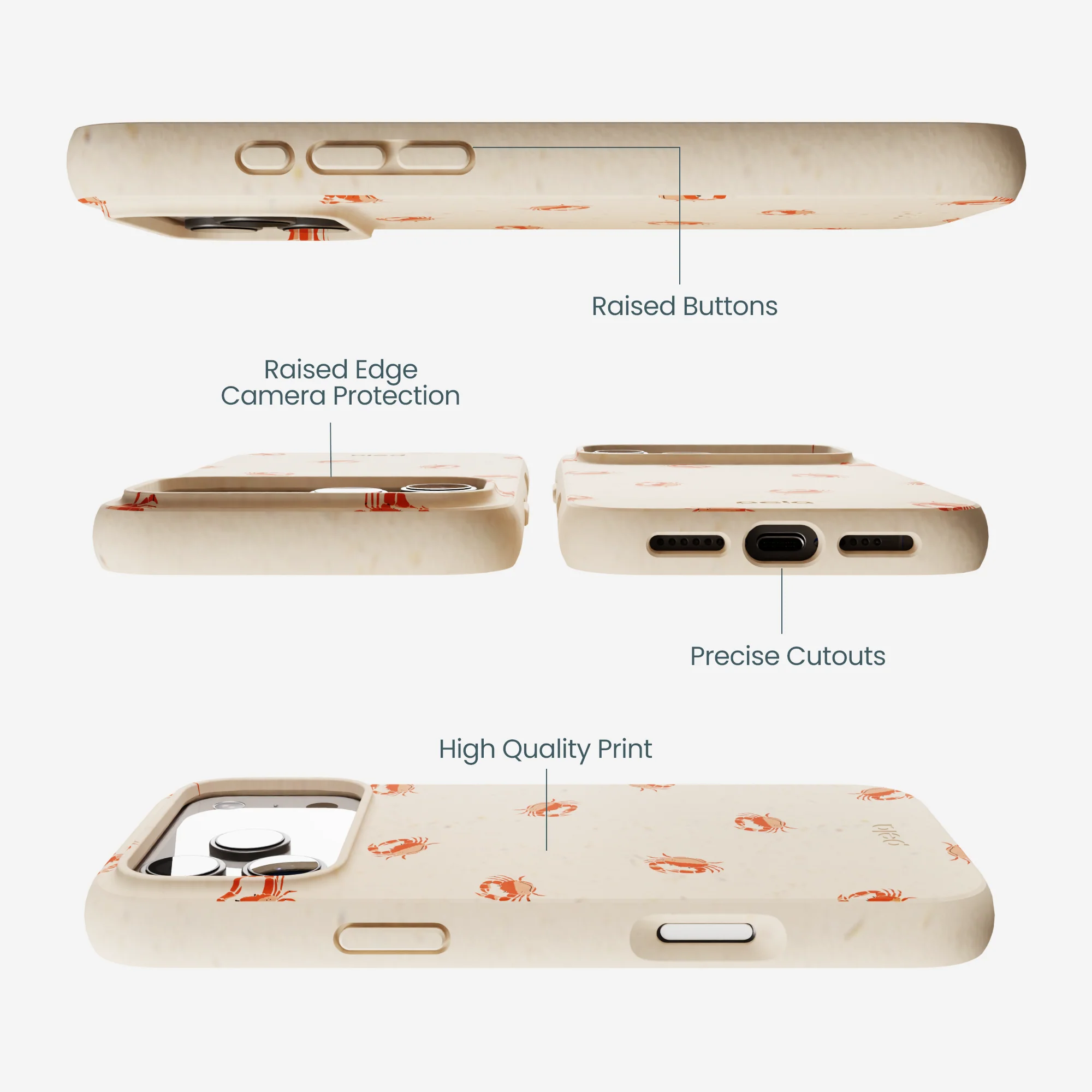 Seashell Lil Crabby iPhone 17 Pro Max Case - Image 3