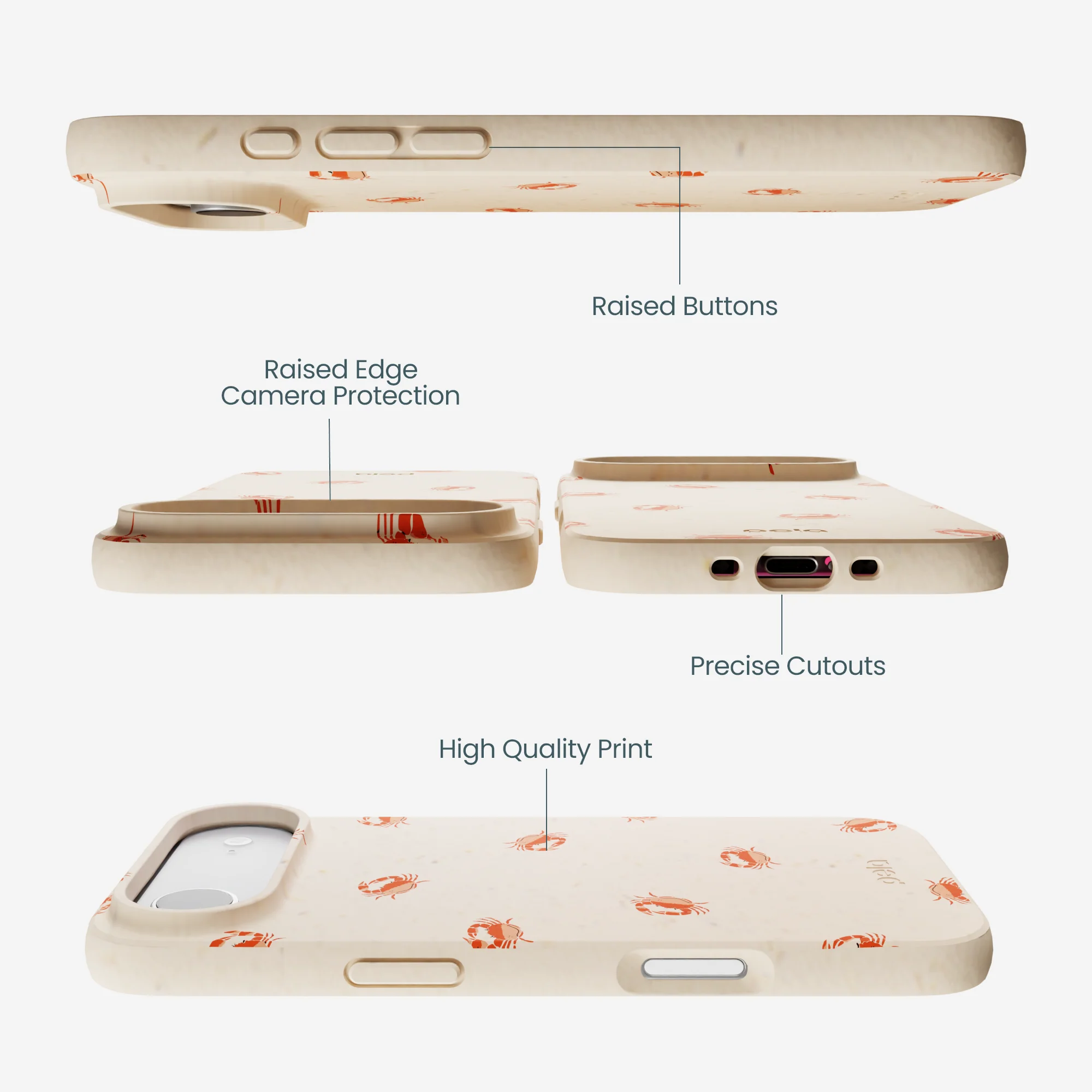 Seashell Lil Crabby iPhone Air Case - Image 3