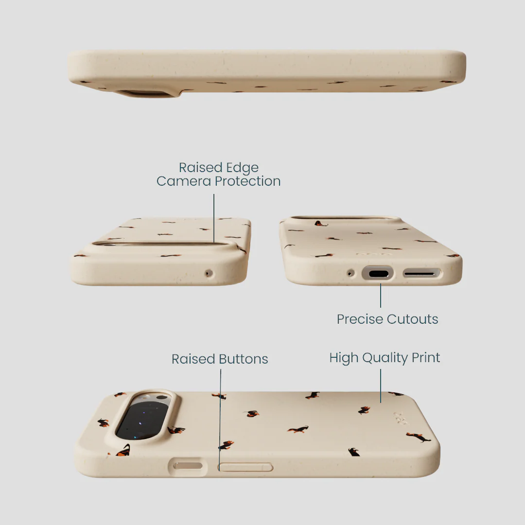 Seashell Lil Dachshunds Google Pixel 9/9 Pro Case - Image 2