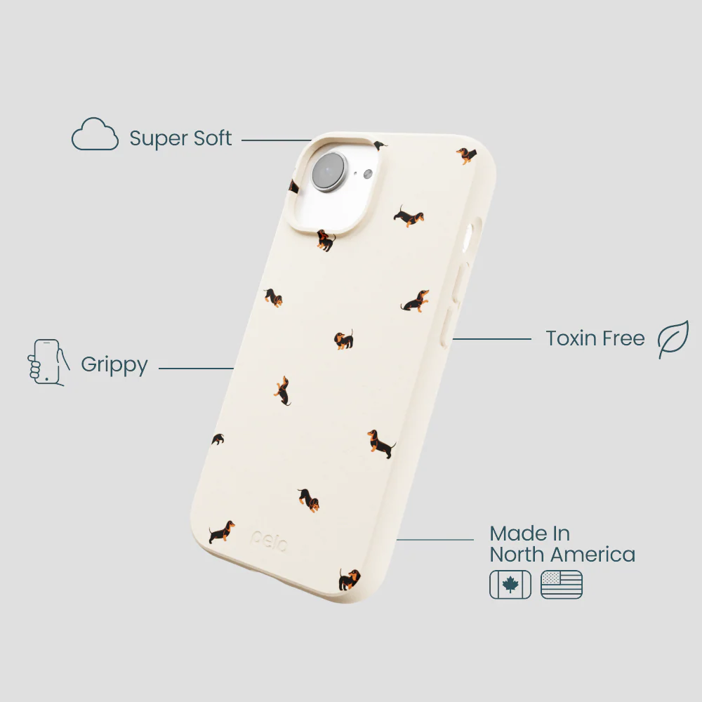 Seashell Lil Dachshunds iPhone 16e/17e Case - Image 4