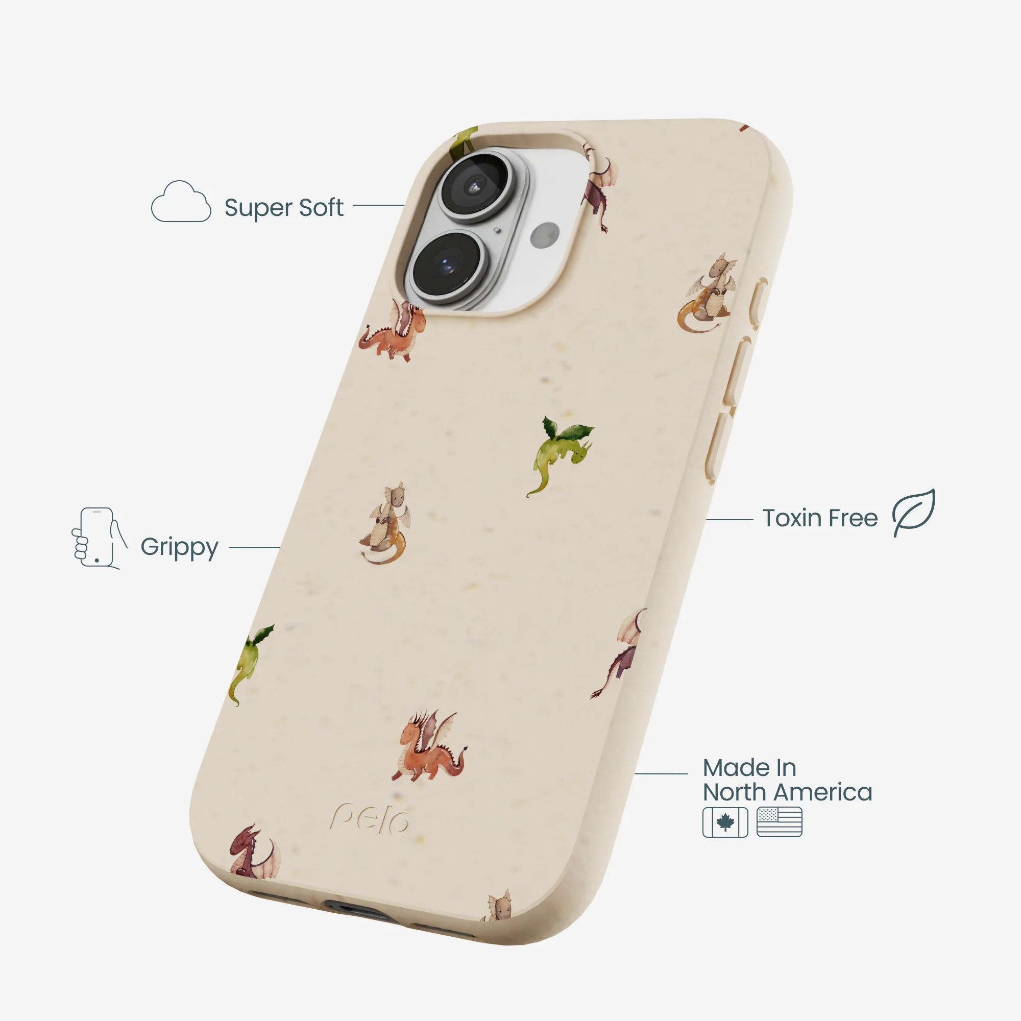 Seashell Lil Dragons iPhone 17 Case - Image 4