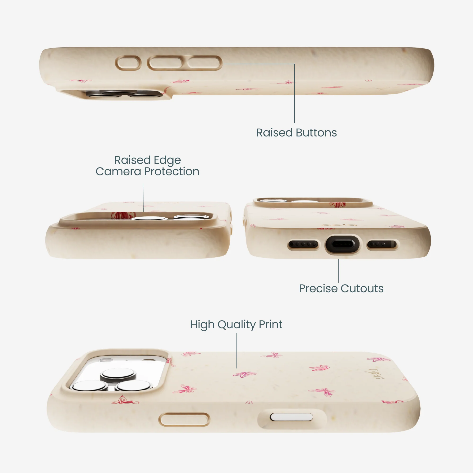 Seashell Lil Flutters iPhone 17 Pro Case - Image 3