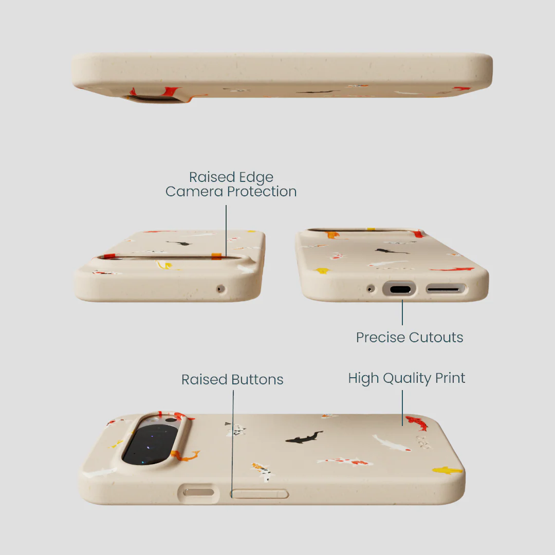 Seashell Lil Koi Google Pixel 9/9 Pro Case - Image 2