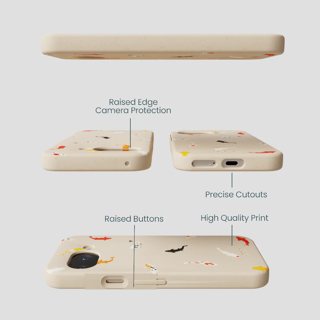 Seashell Lil Koi Google Pixel 9a Case - Image 2