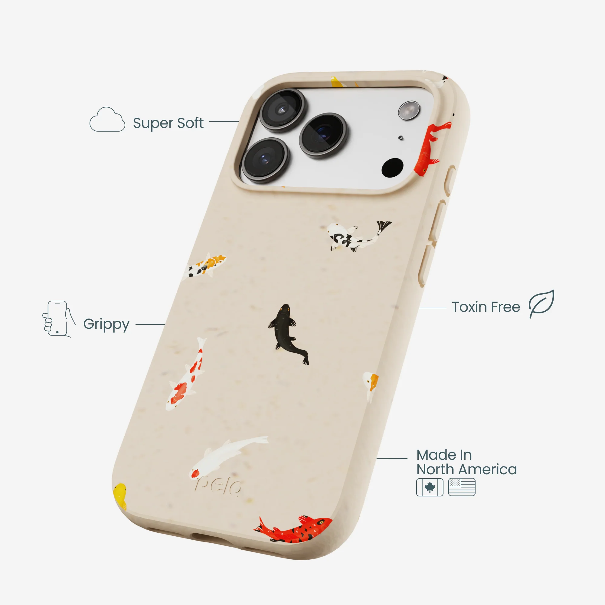 Seashell Lil Koi iPhone 17 Pro Case - Image 4