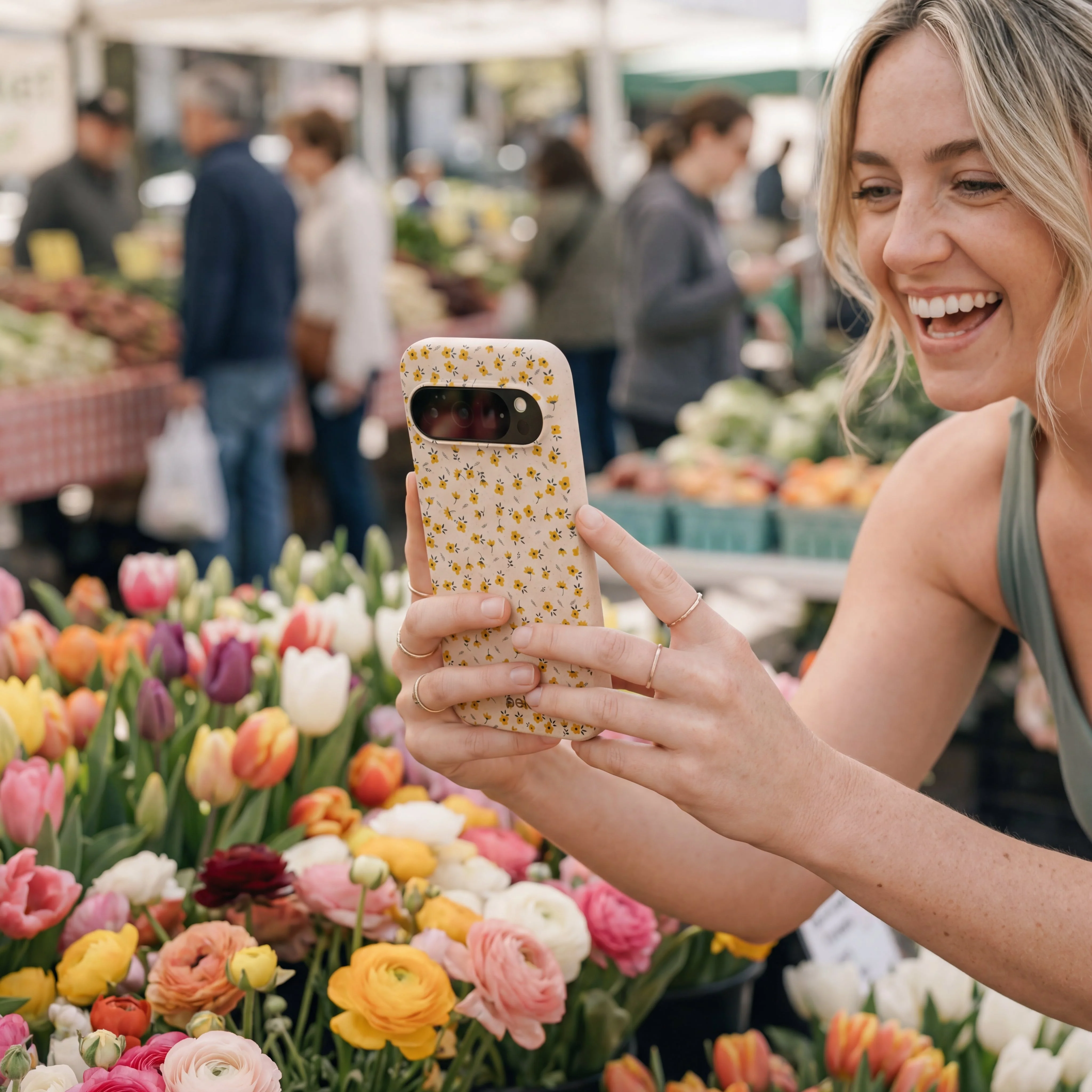 Seashell Little Yellow Flowers Google Pixel 10/10 Pro Case - Image 2