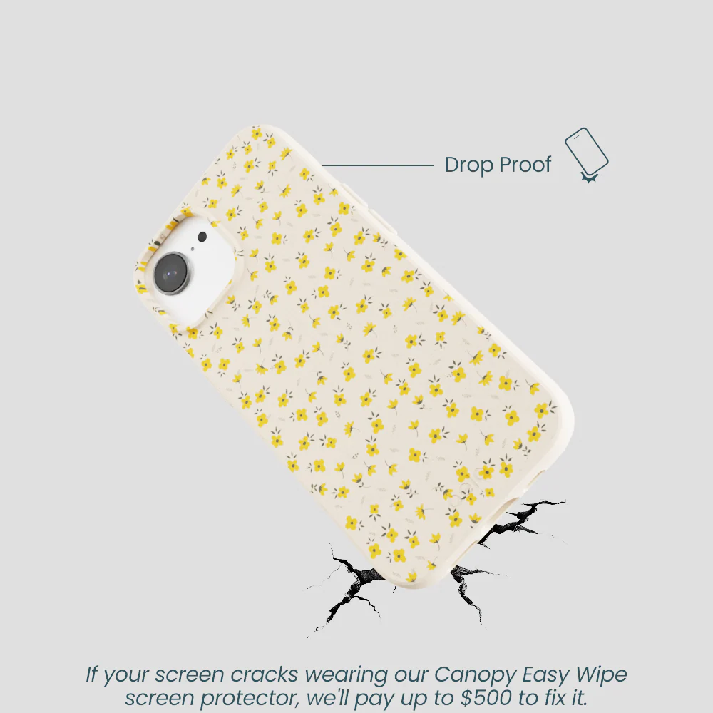 Seashell Little Yellow Flowers iPhone 16e/17e Case - Image 5