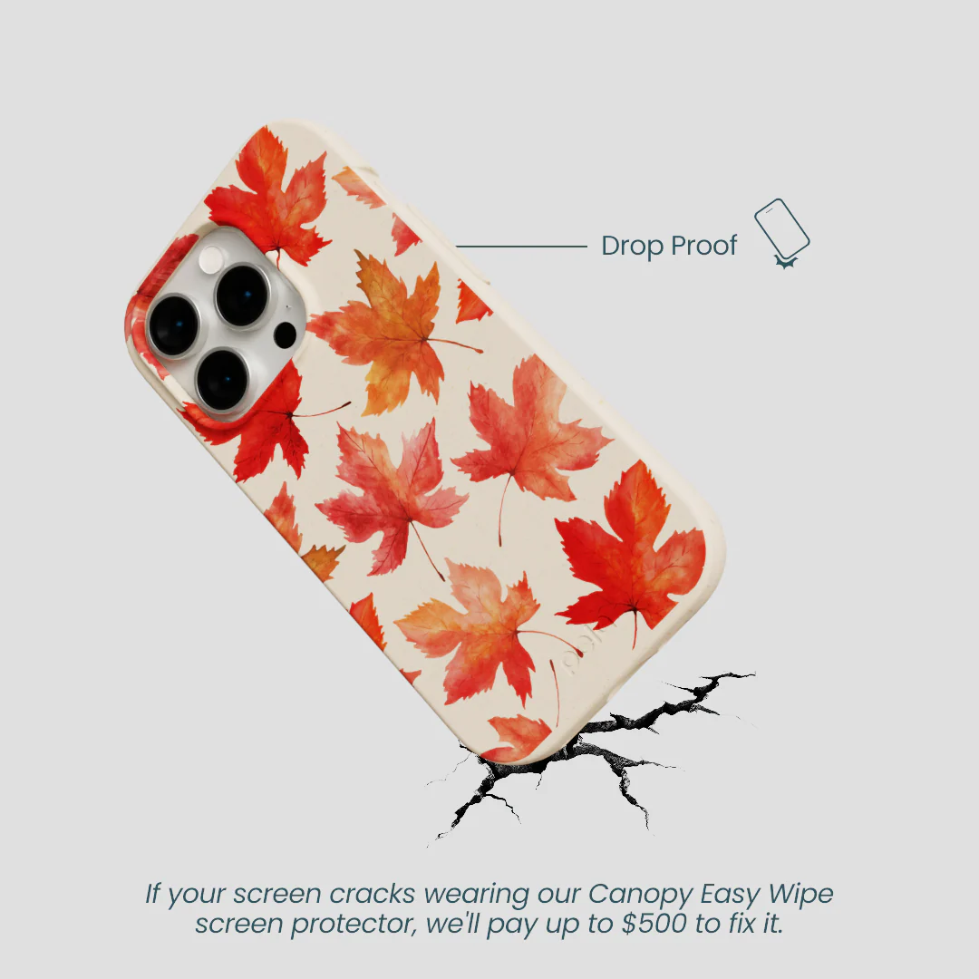 Seashell Maple Leaf iPhone 14 Pro Case - Image 5