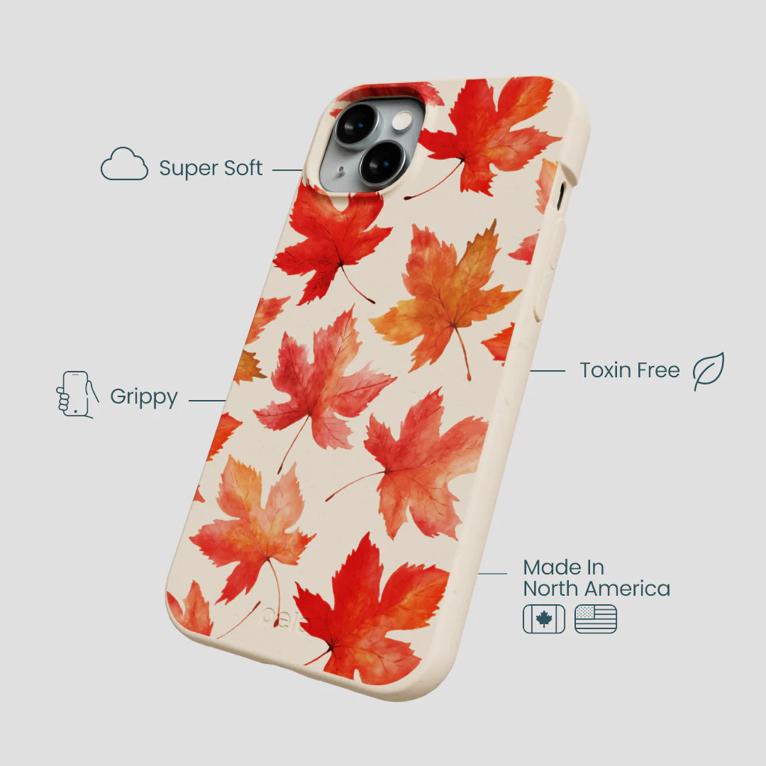 Seashell Maple Leaf iPhone 15 Plus Case - Image 4