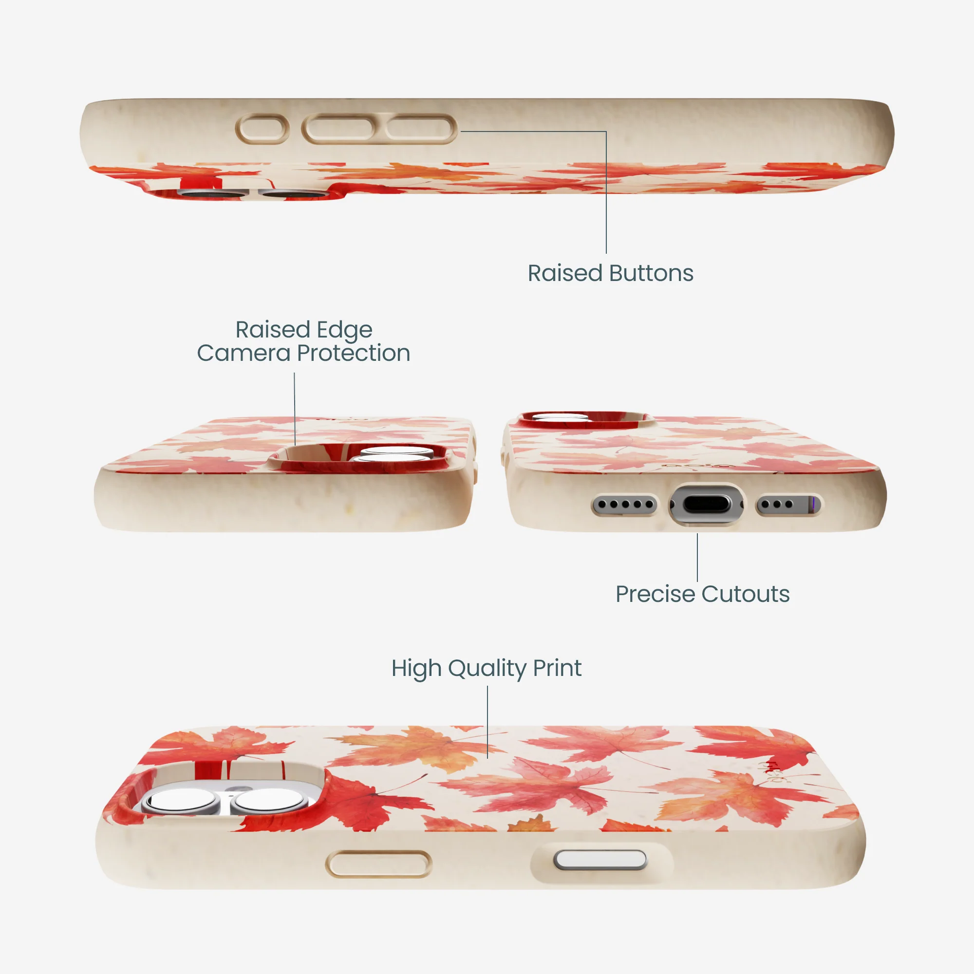 Seashell Maple Leaf iPhone 17 Case - Image 3