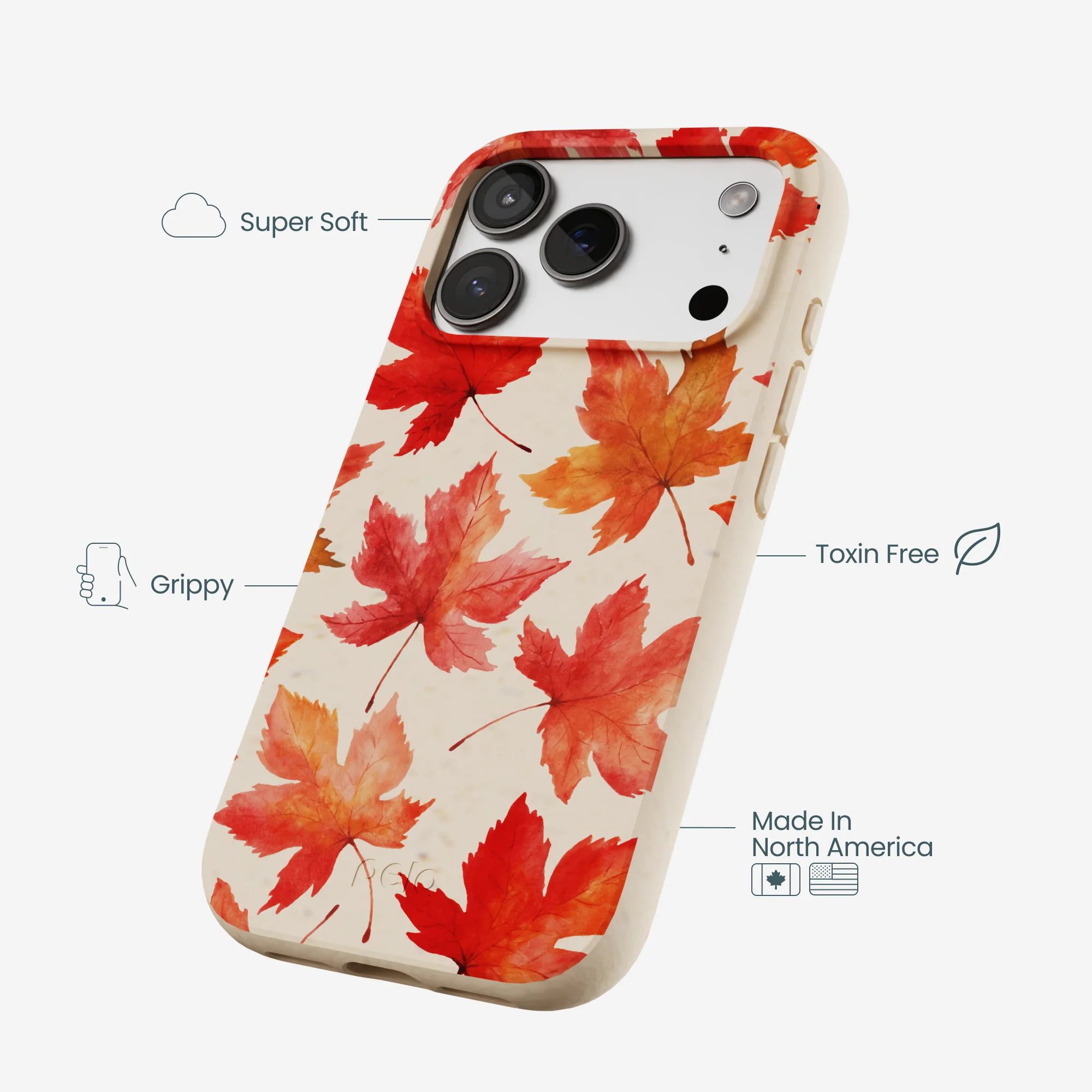 Seashell Maple Leaf iPhone 17 Pro Case - Image 4