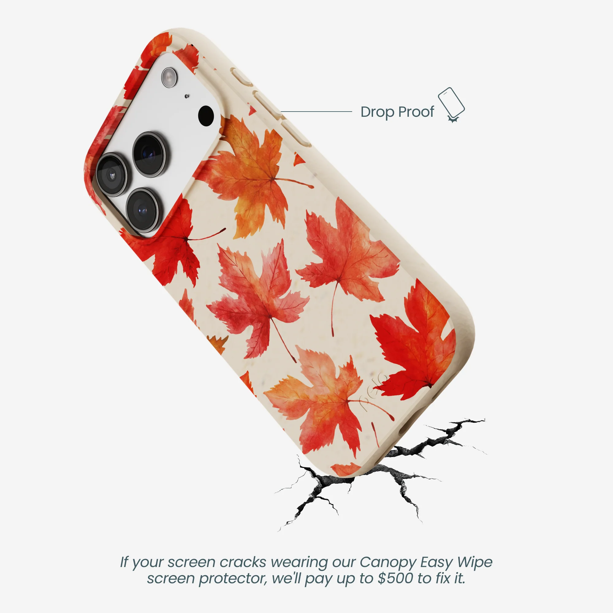 Seashell Maple Leaf iPhone 17 Pro Case - Image 5