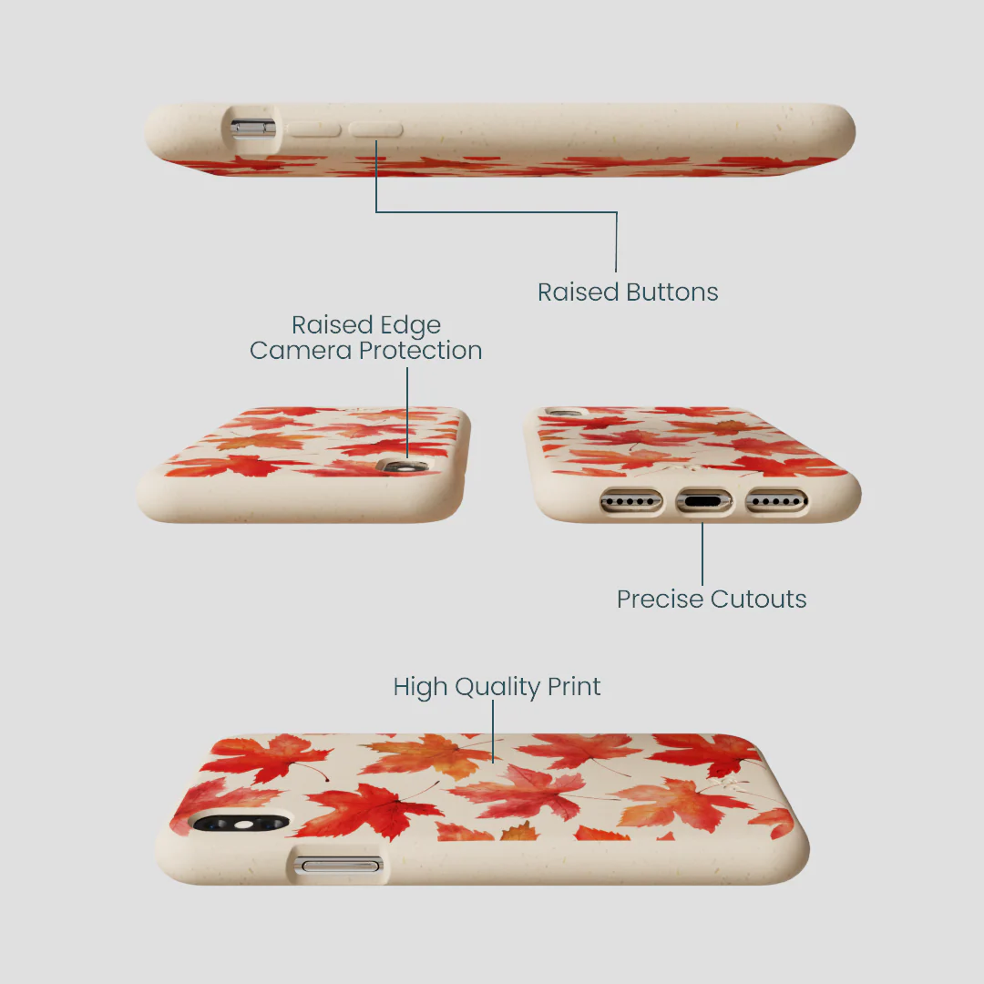 Seashell Maple Leaf iPhone XR Case - Image 3