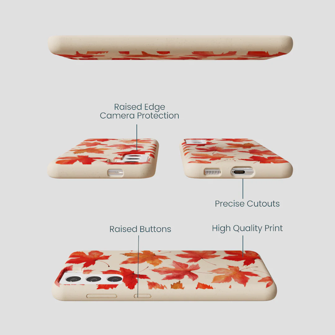Seashell Maple Leaf Samsung Galaxy S21 Case - Image 3