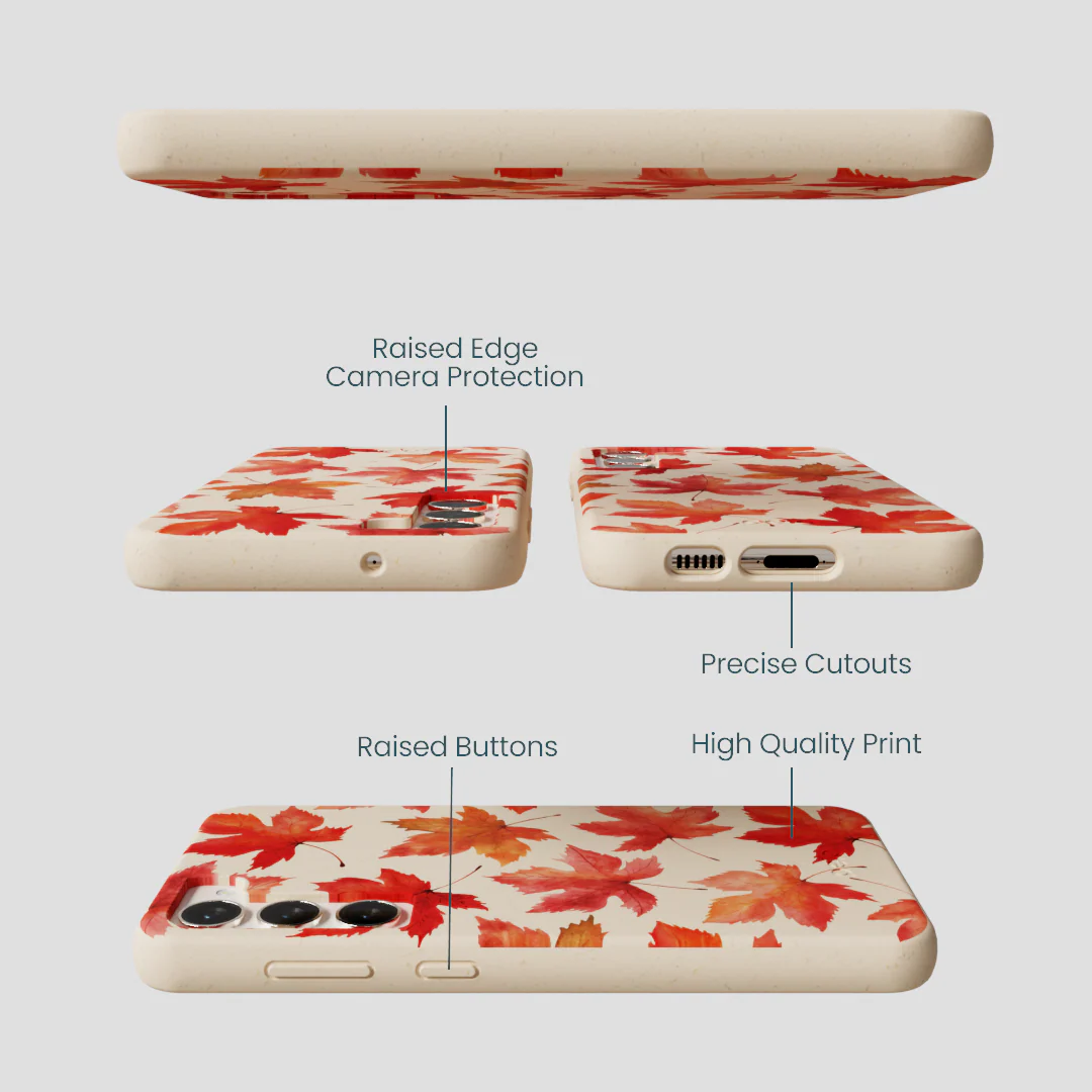 Seashell Maple Leaf Samsung Galaxy S23+(Plus) Case - Image 3