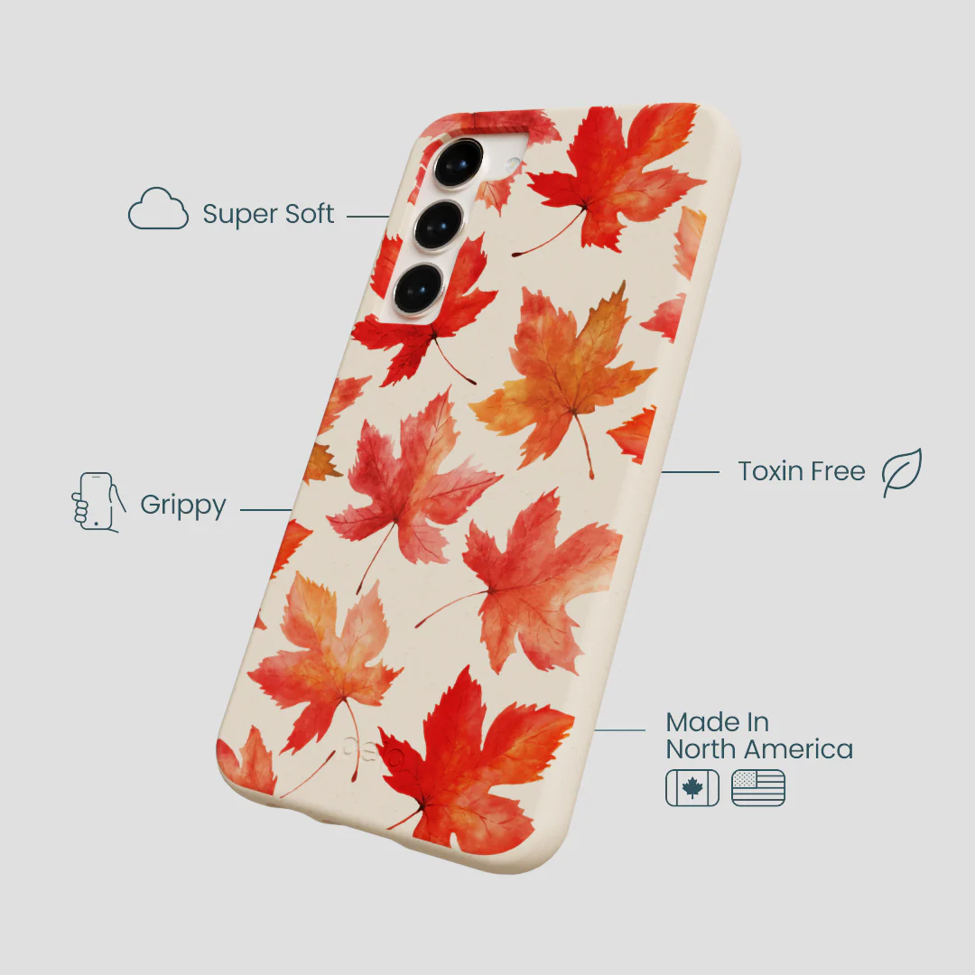 Seashell Maple Leaf Samsung Galaxy S23+(Plus) Case - Image 4