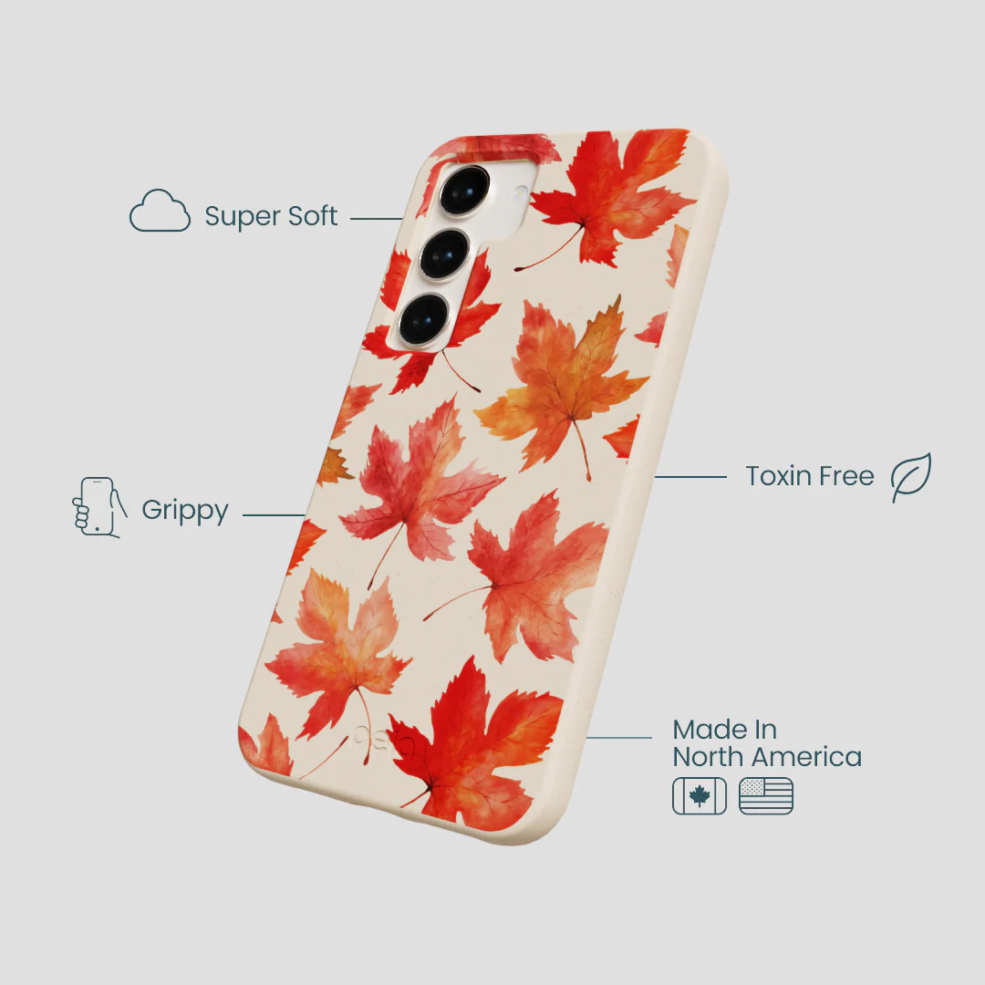 Seashell Maple Leaf Samsung Galaxy S24 Case - Image 4