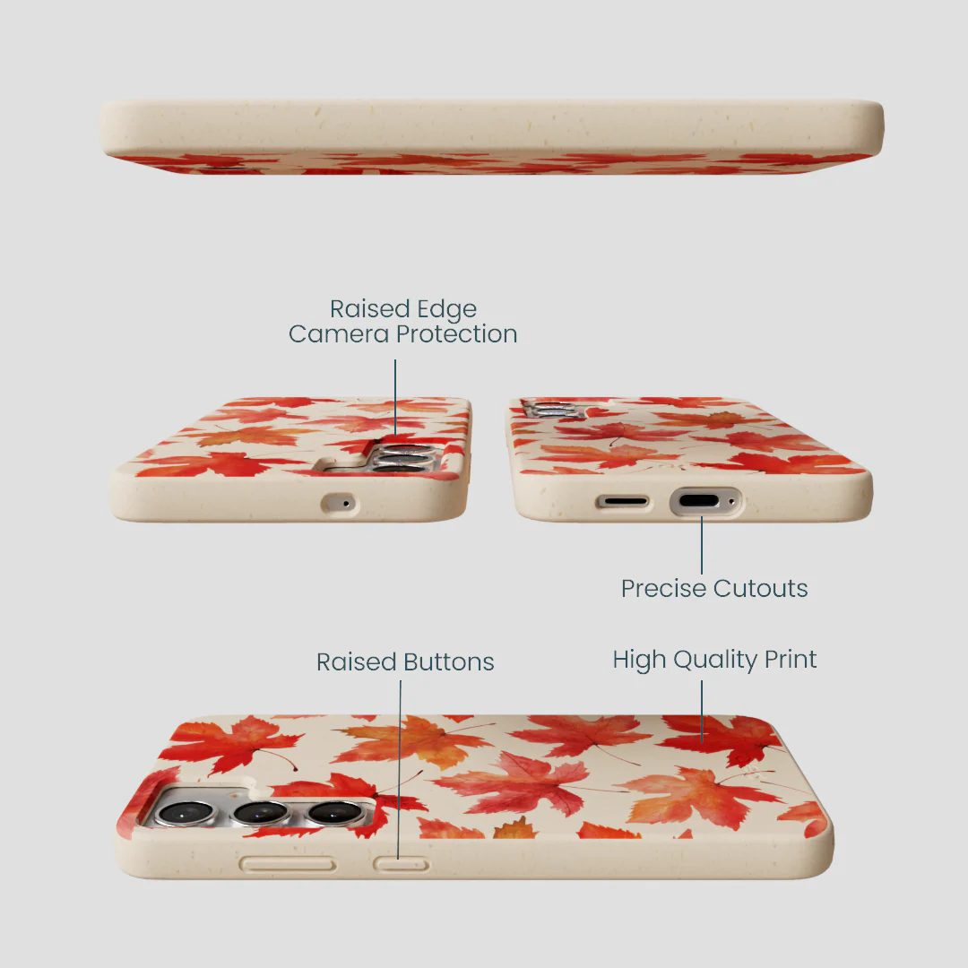Seashell Maple Leaf Samsung Galaxy S25+(Plus) Case - Image 3