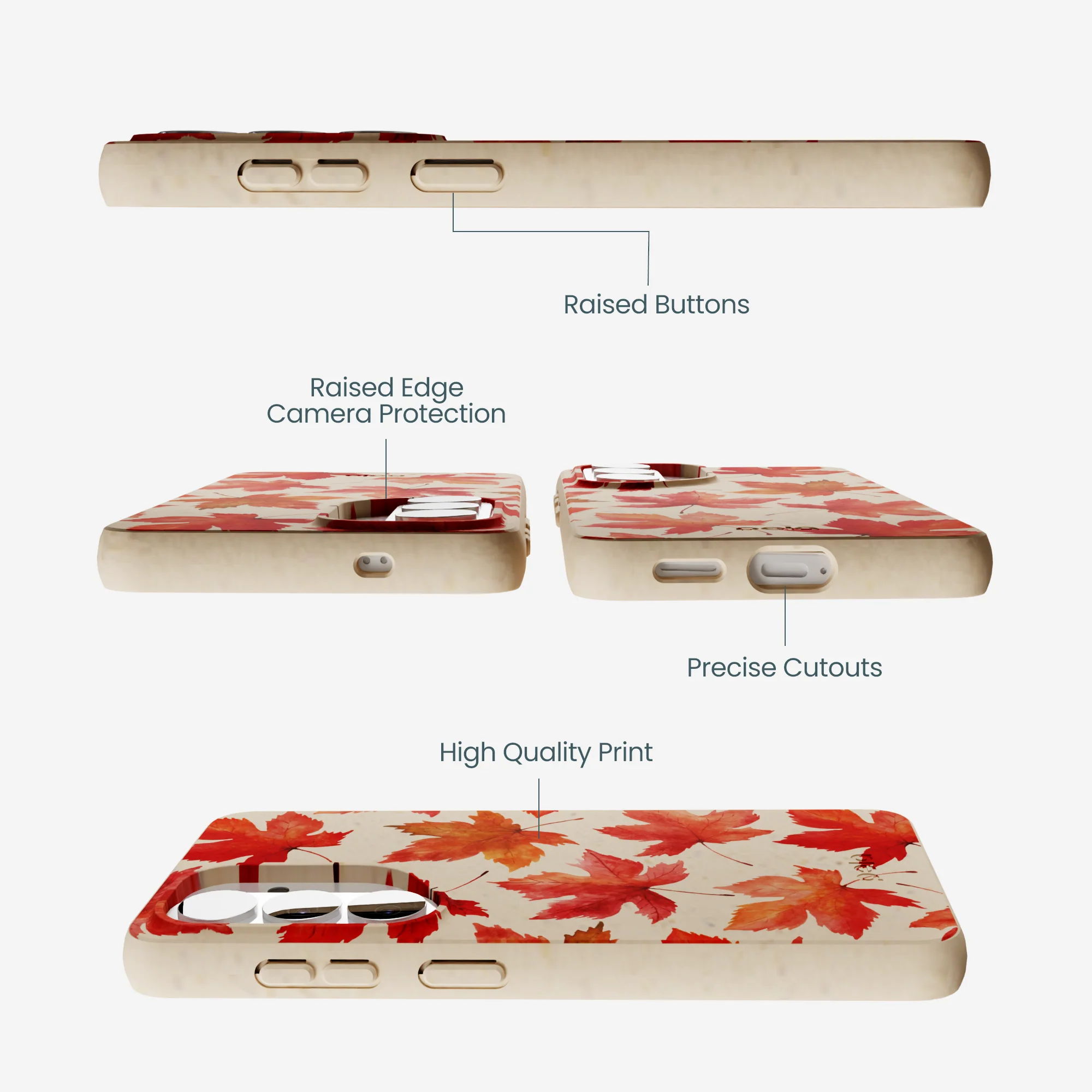 Seashell Maple Leaf Samsung Galaxy S26 Case - Image 3