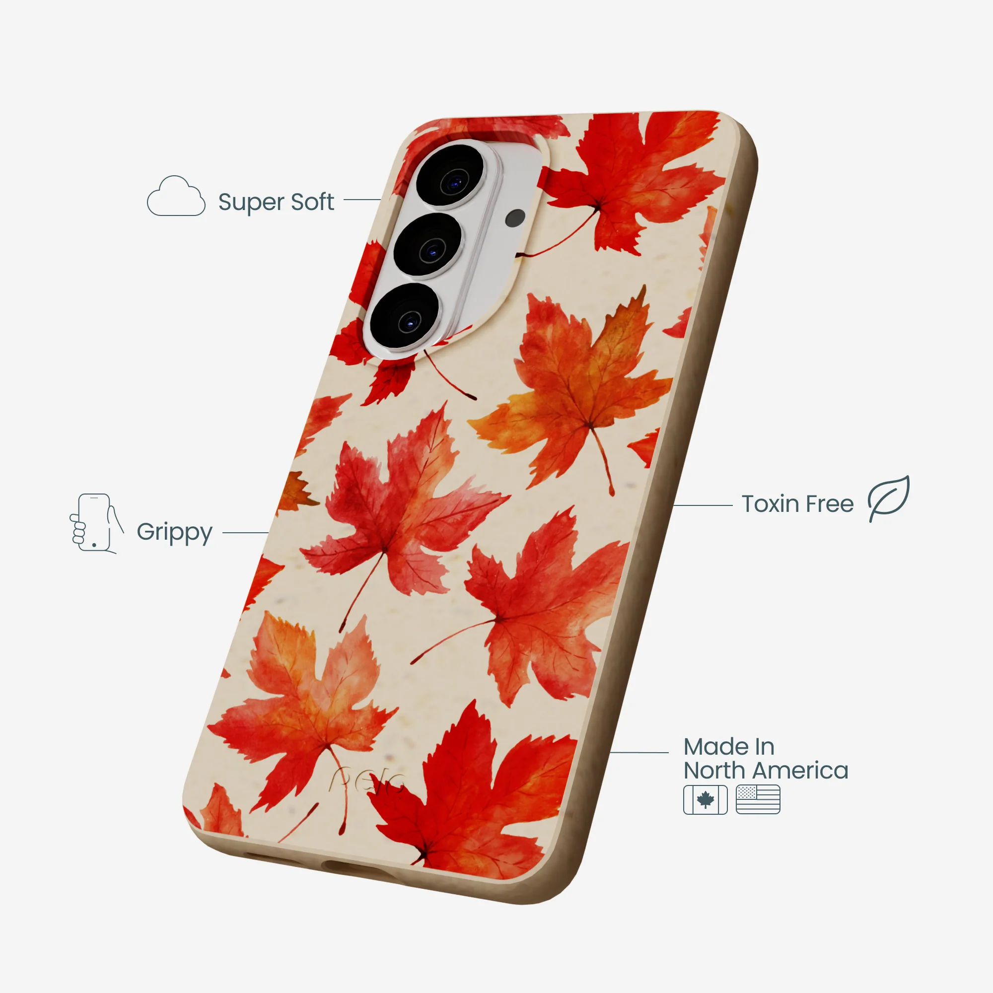 Seashell Maple Leaf Samsung Galaxy S26 Case - Image 4
