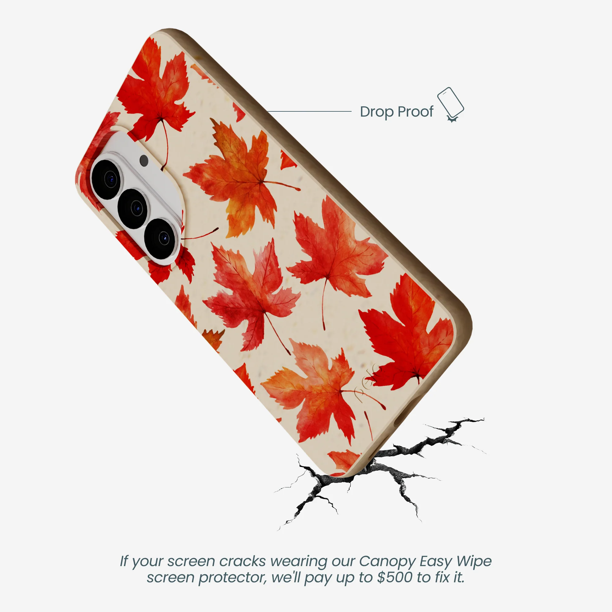 Seashell Maple Leaf Samsung Galaxy S26 Case - Image 5