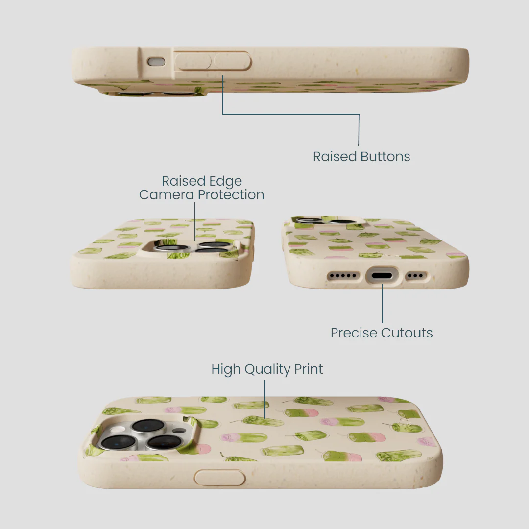 Seashell Matcha Love iPhone 14 Pro Case - Image 3