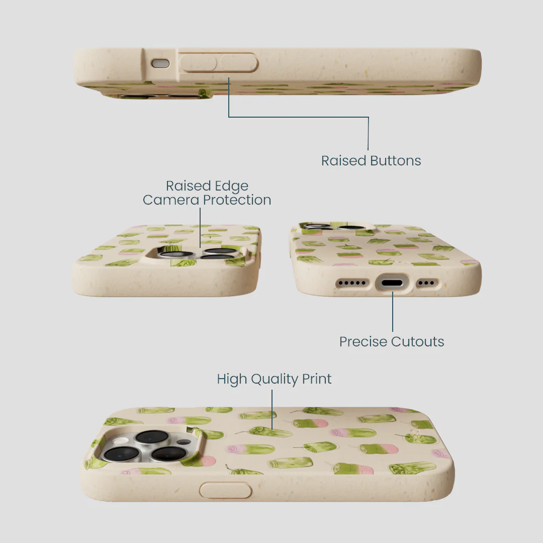 Seashell Matcha Love iPhone 15 Pro Case - Image 3