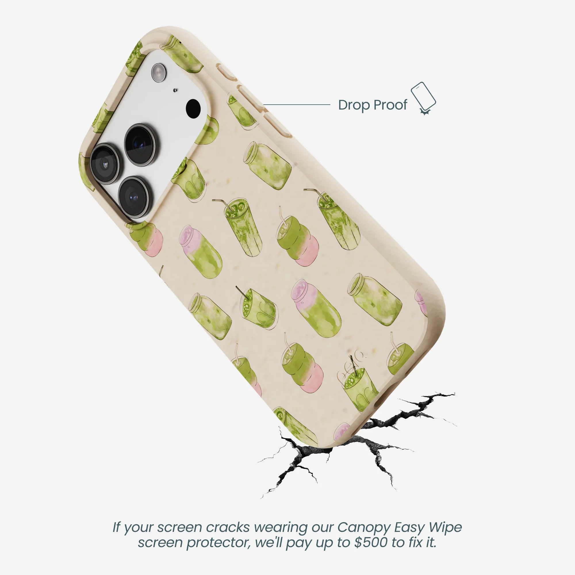 Seashell Matcha Love iPhone 17 Pro Case - Image 5