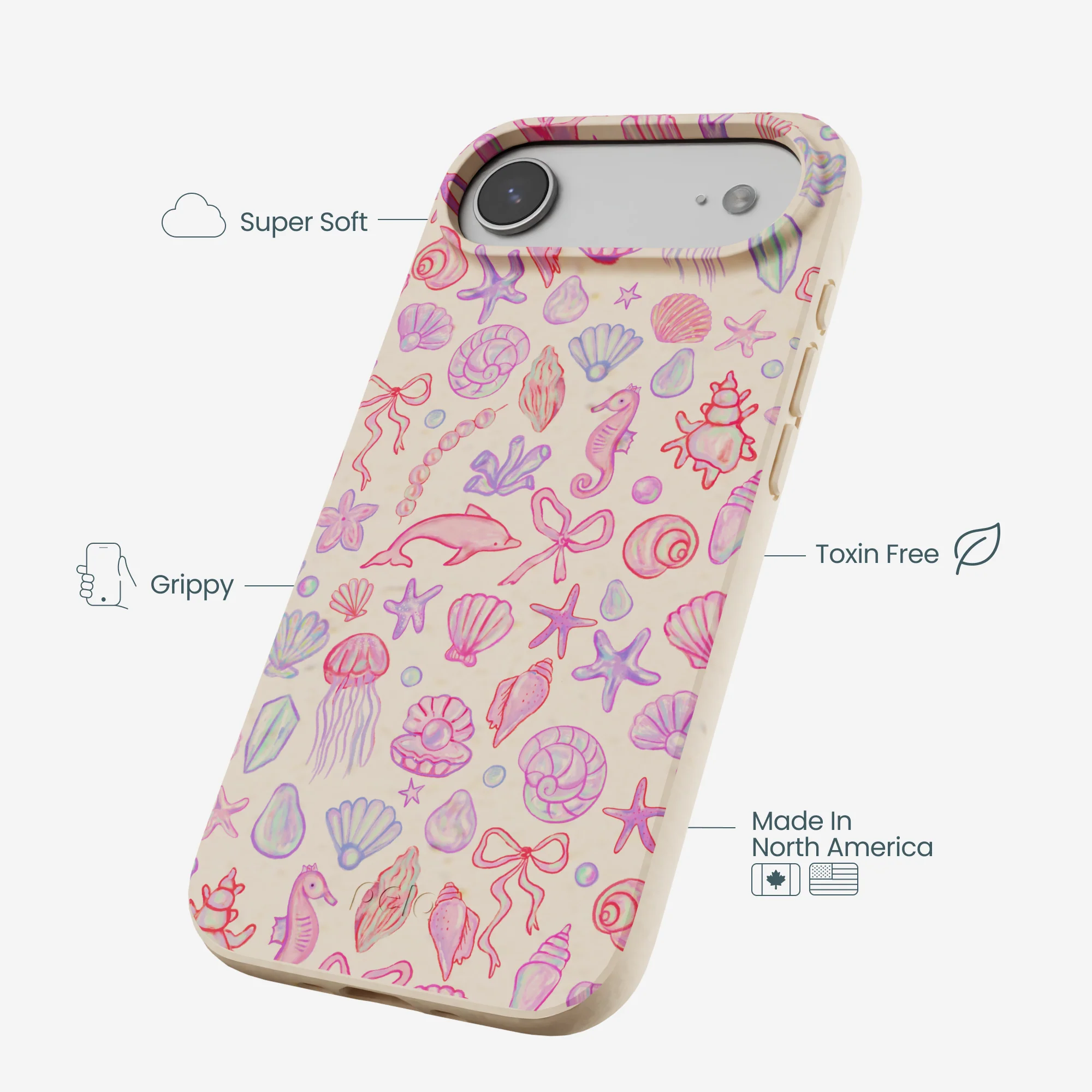 Seashell Mermaid Dreams iPhone Air Case - Image 4
