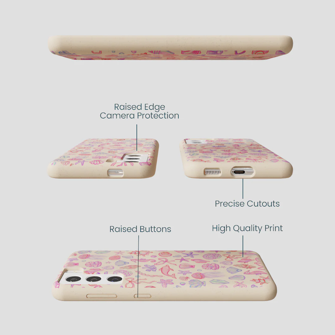 Seashell Mermaid Dreams Samsung Galaxy S22 Case - Image 3