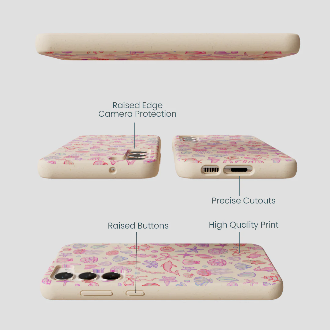 Seashell Mermaid Dreams Samsung Galaxy S24+(Plus) Case - Image 3