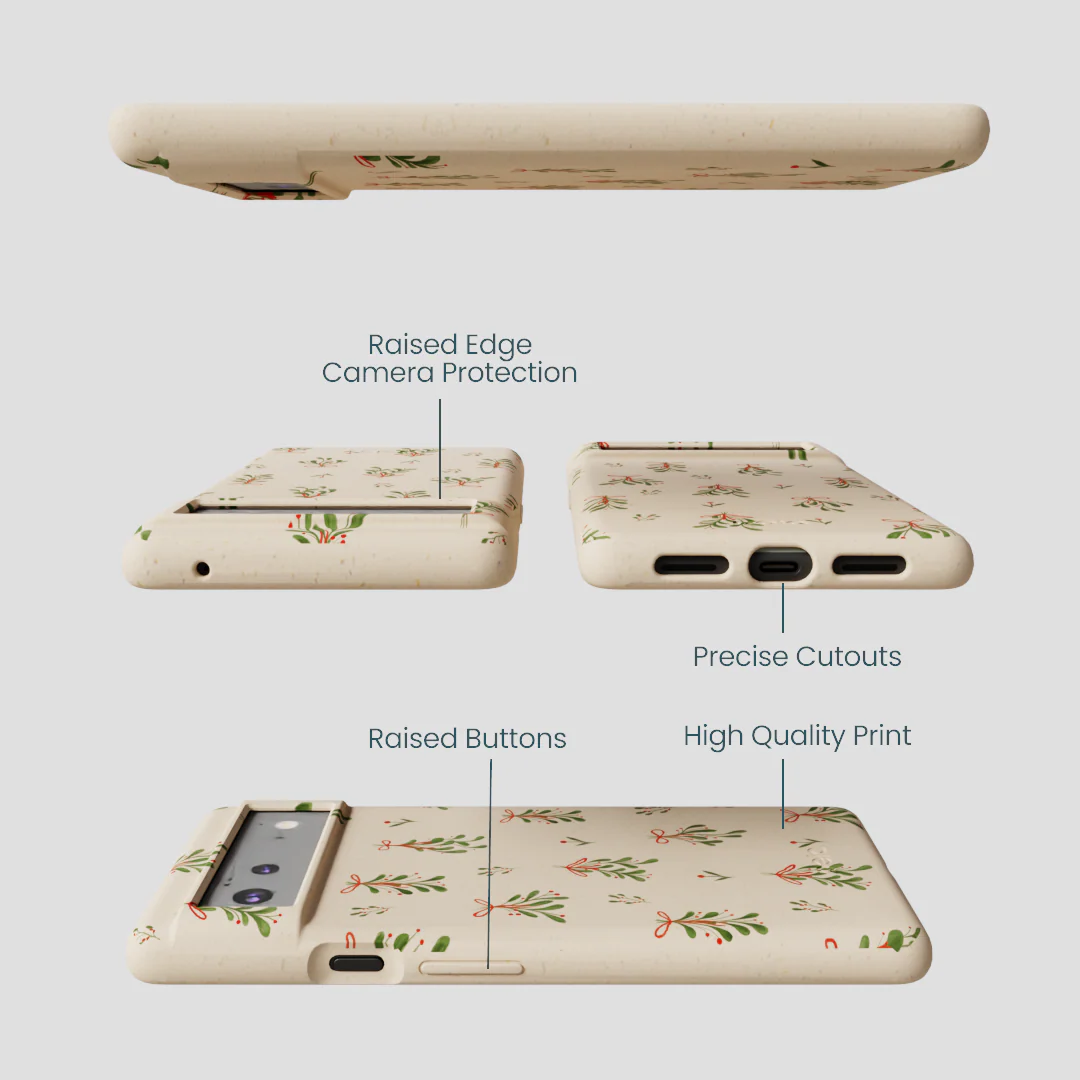 Seashell Merry Mistletoe Google Pixel 6 Case - Image 3