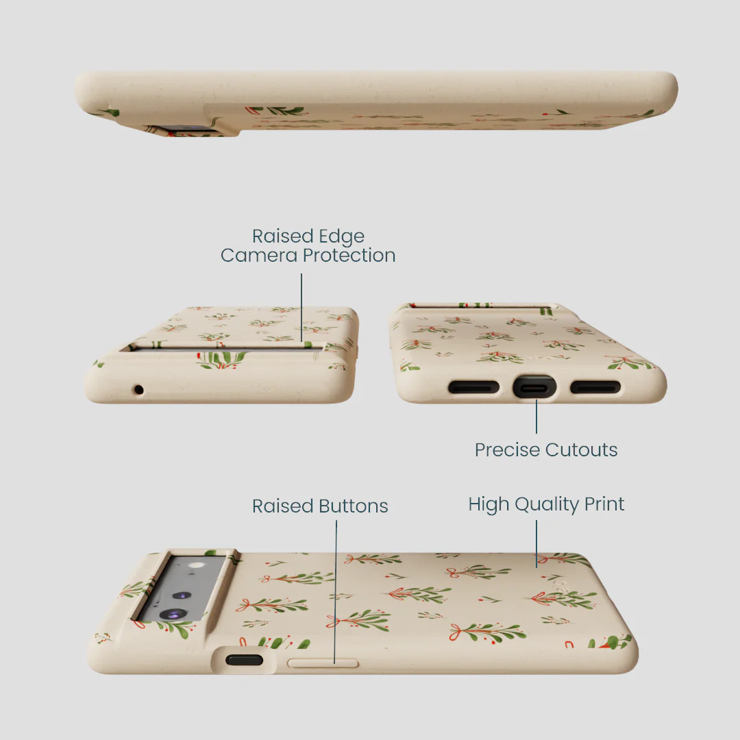 Seashell Merry Mistletoe Google Pixel 6a Case - Image 3