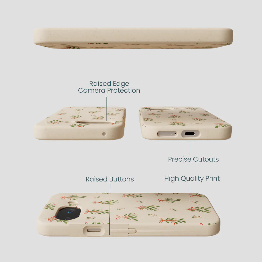 Seashell Merry Mistletoe Google Pixel 9a Case - Image 3