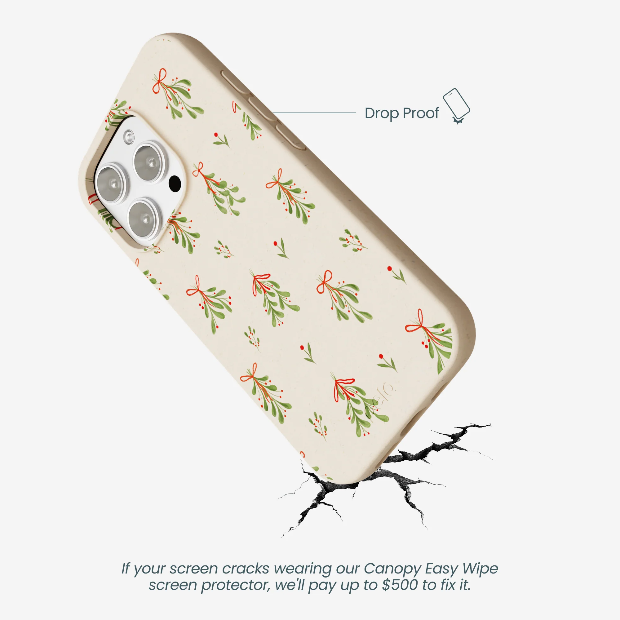Seashell Merry Mistletoe iPhone 16 Pro Max Case - Image 5