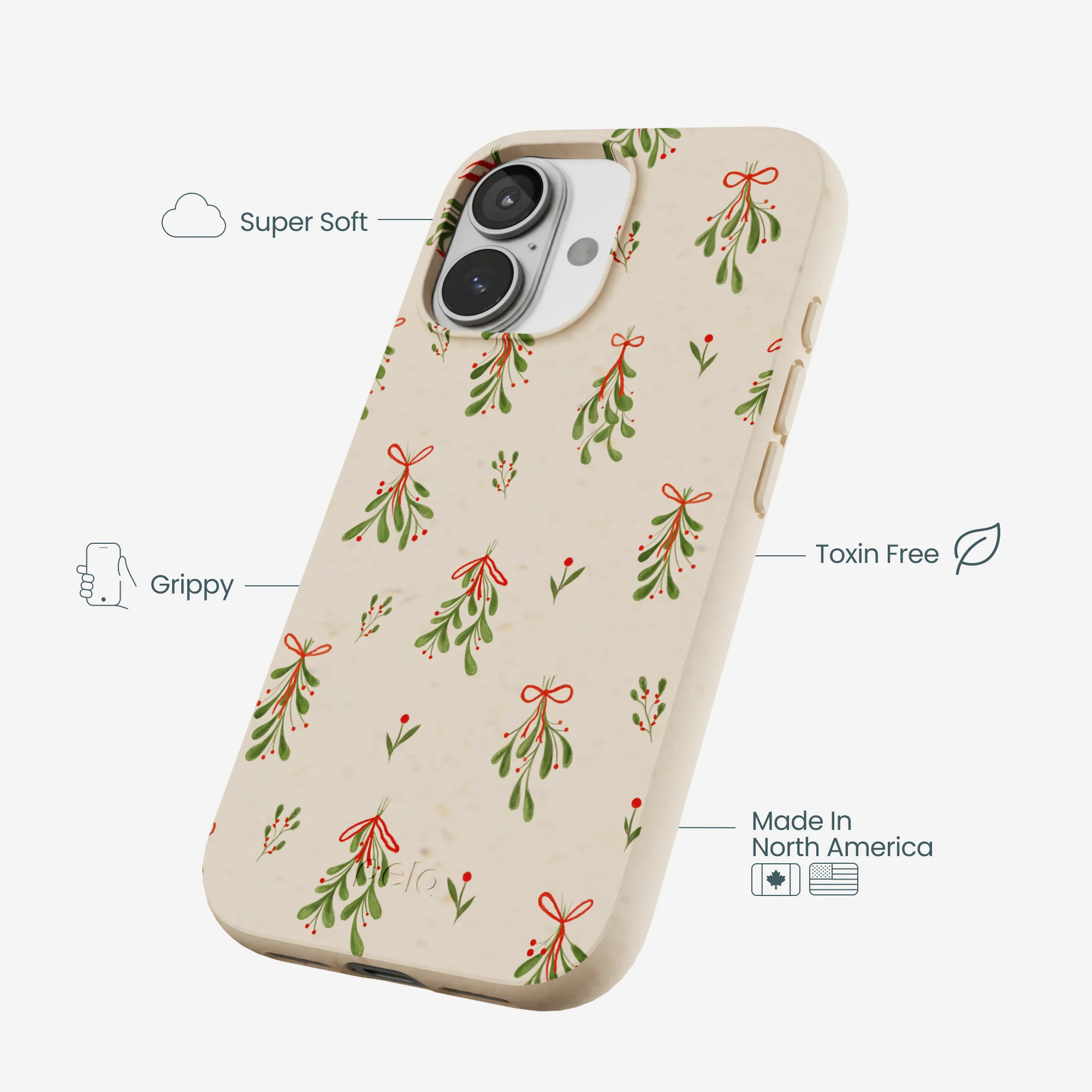 Seashell Merry Mistletoe iPhone 17 Case - Image 4