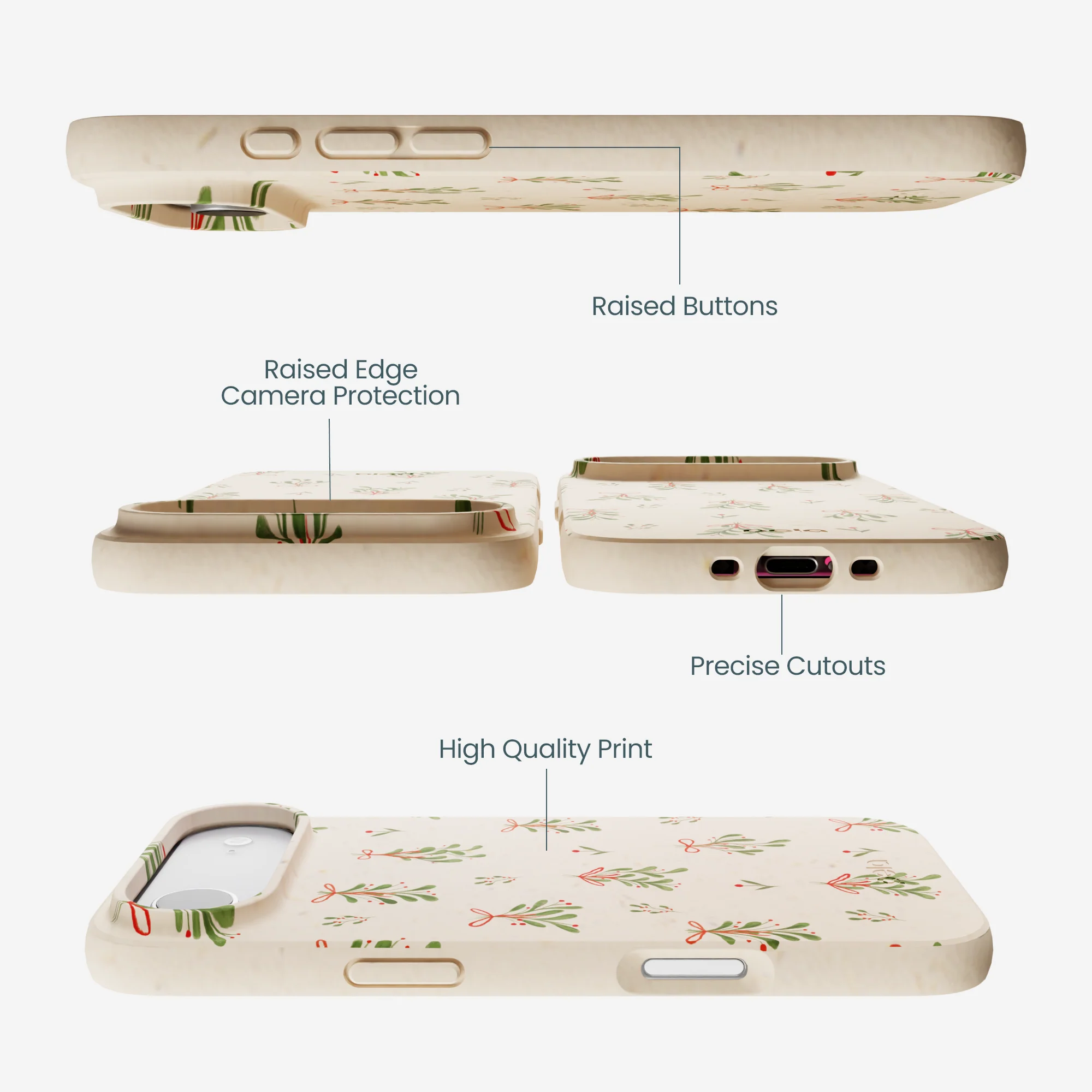Seashell Merry Mistletoe iPhone Air Case - Image 3