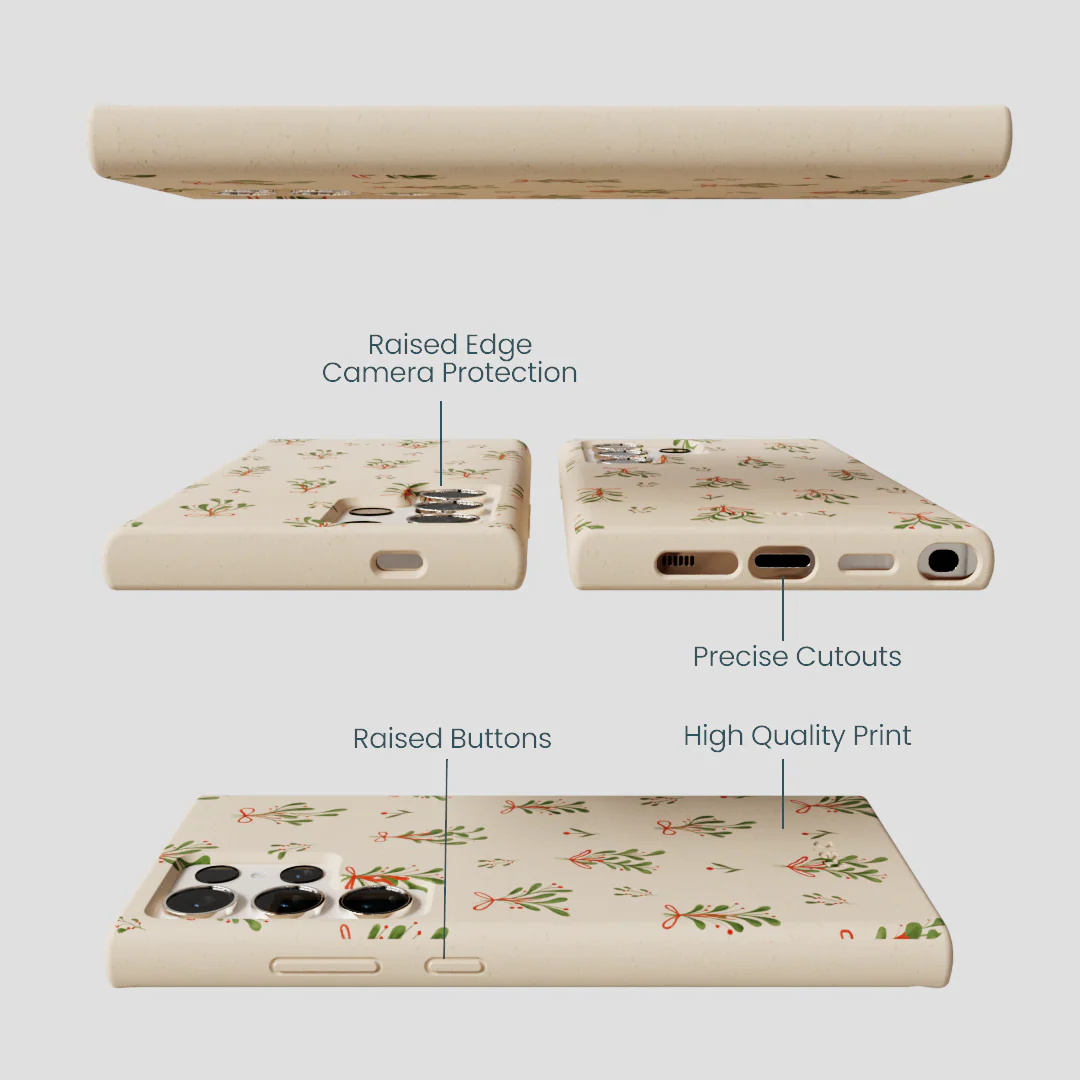 Seashell Merry Mistletoe Samsung Galaxy S24 Ultra Case - Image 3