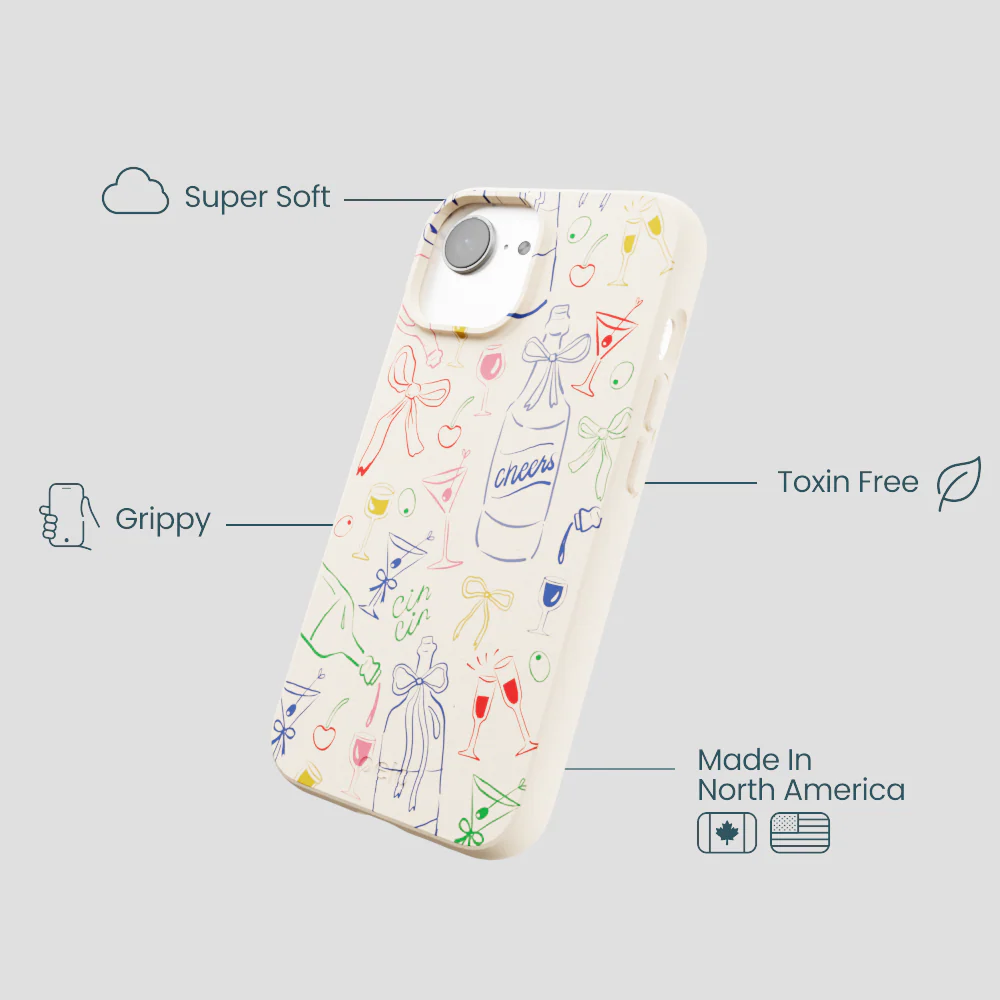 Seashell Midnight Toast iPhone 16e/17e Case - Image 4