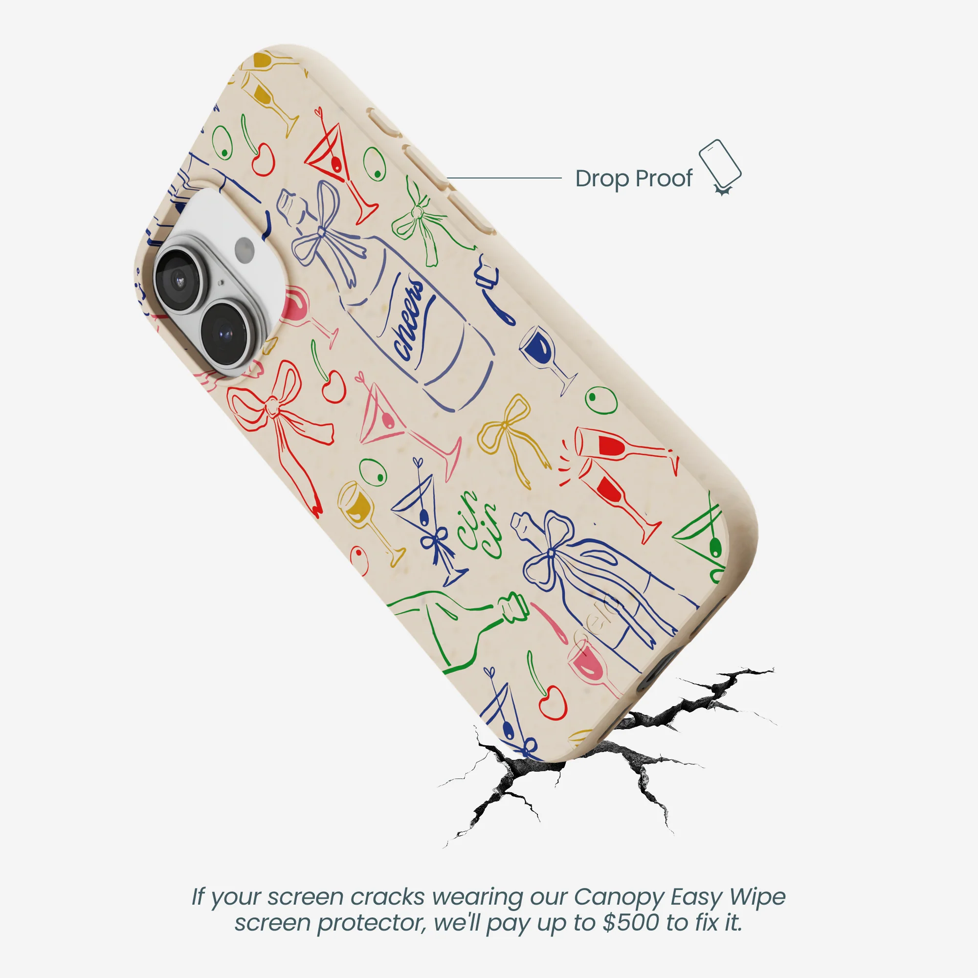 Seashell Midnight Toast iPhone 17 Case - Image 5