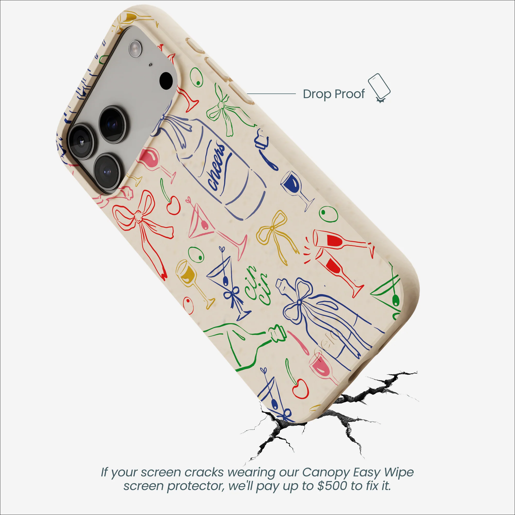 Seashell Midnight Toast iPhone 17 Pro Max Case - Image 5