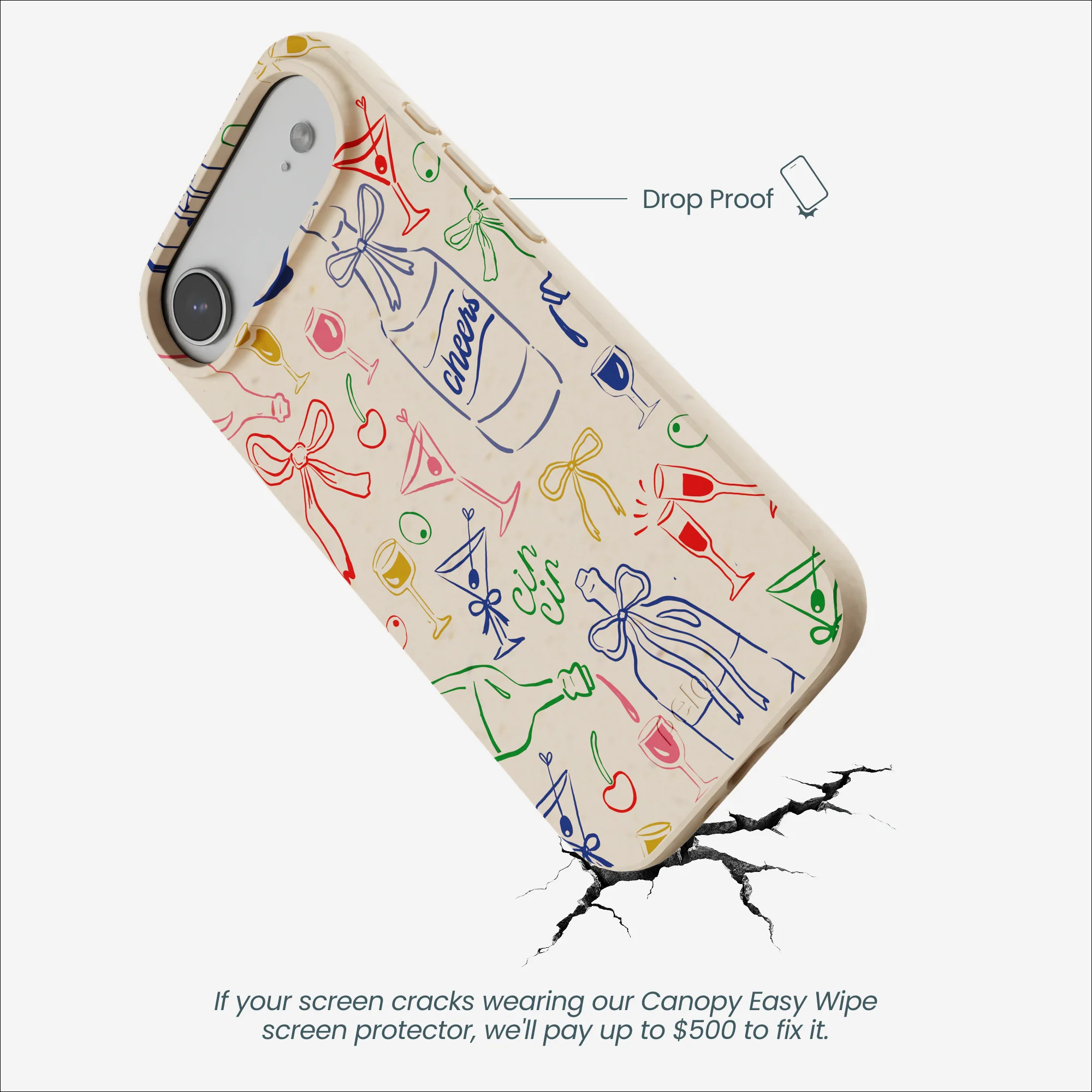 Seashell Midnight Toast iPhone Air Case - Image 5