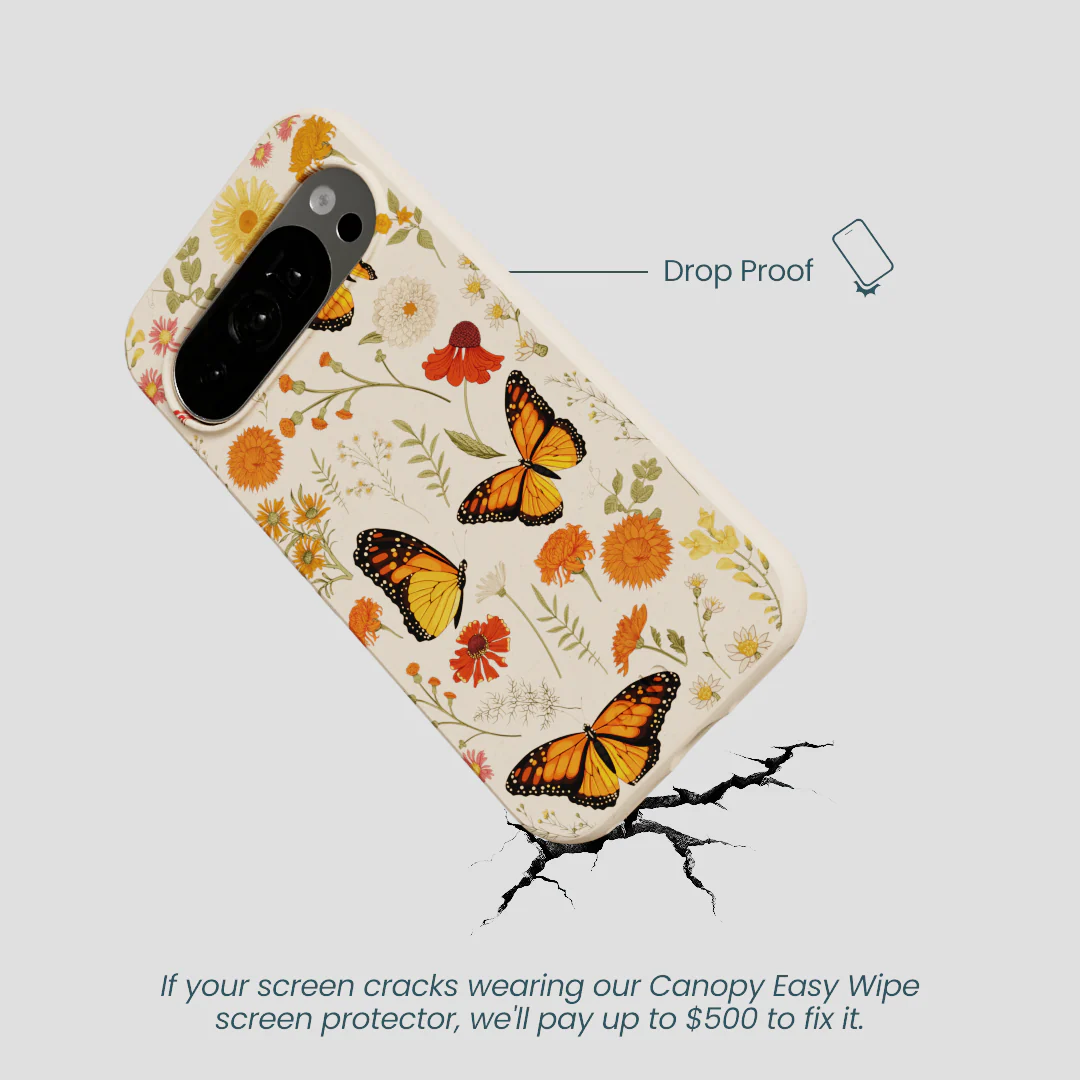 Seashell Monarch Butterfly Google Pixel 10/10 Pro Case - Image 5