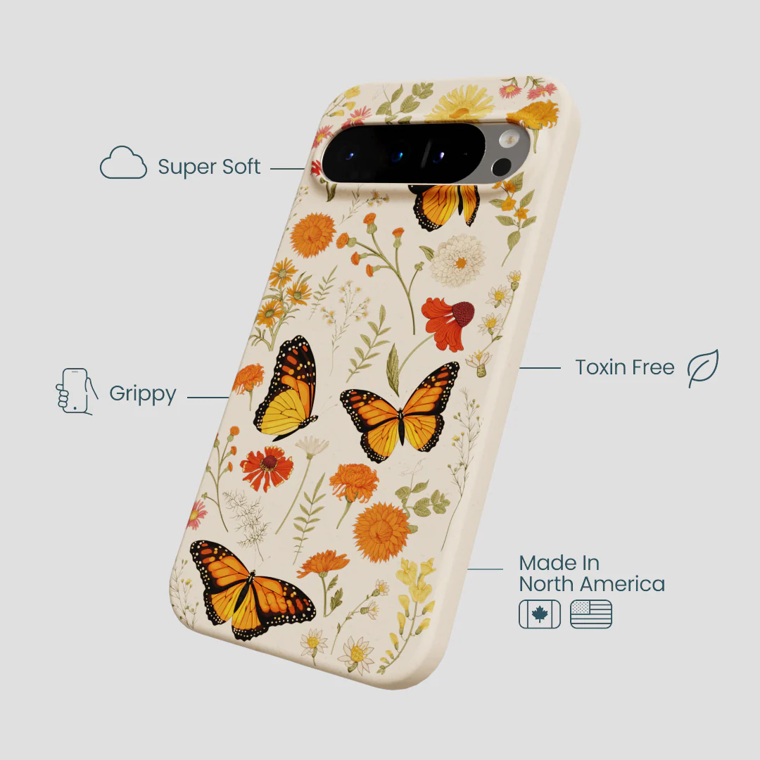 Seashell Monarch Butterfly Google Pixel 9 Pro XL Case - Image 3