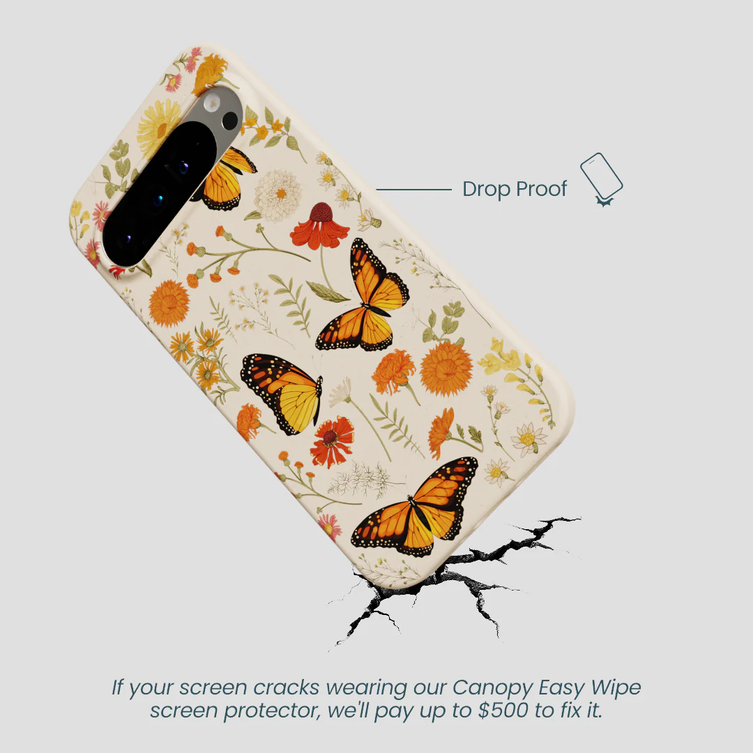 Seashell Monarch Butterfly Google Pixel 9 Pro XL Case - Image 4