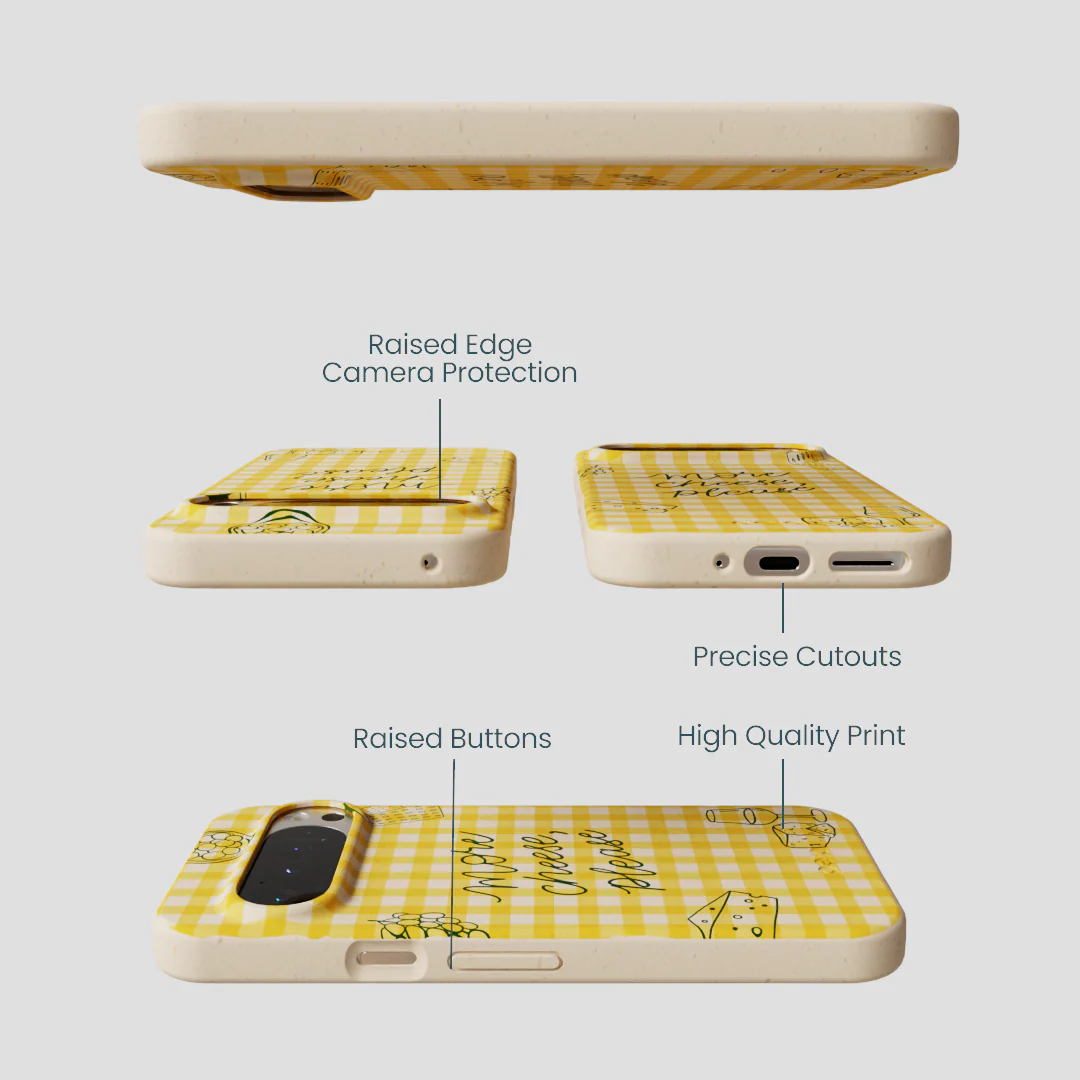 Seashell More Cheese Google Pixel 9/9 Pro Case - Image 3