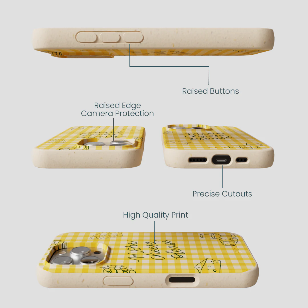Seashell More Cheese iPhone 16 Pro Case - Image 3